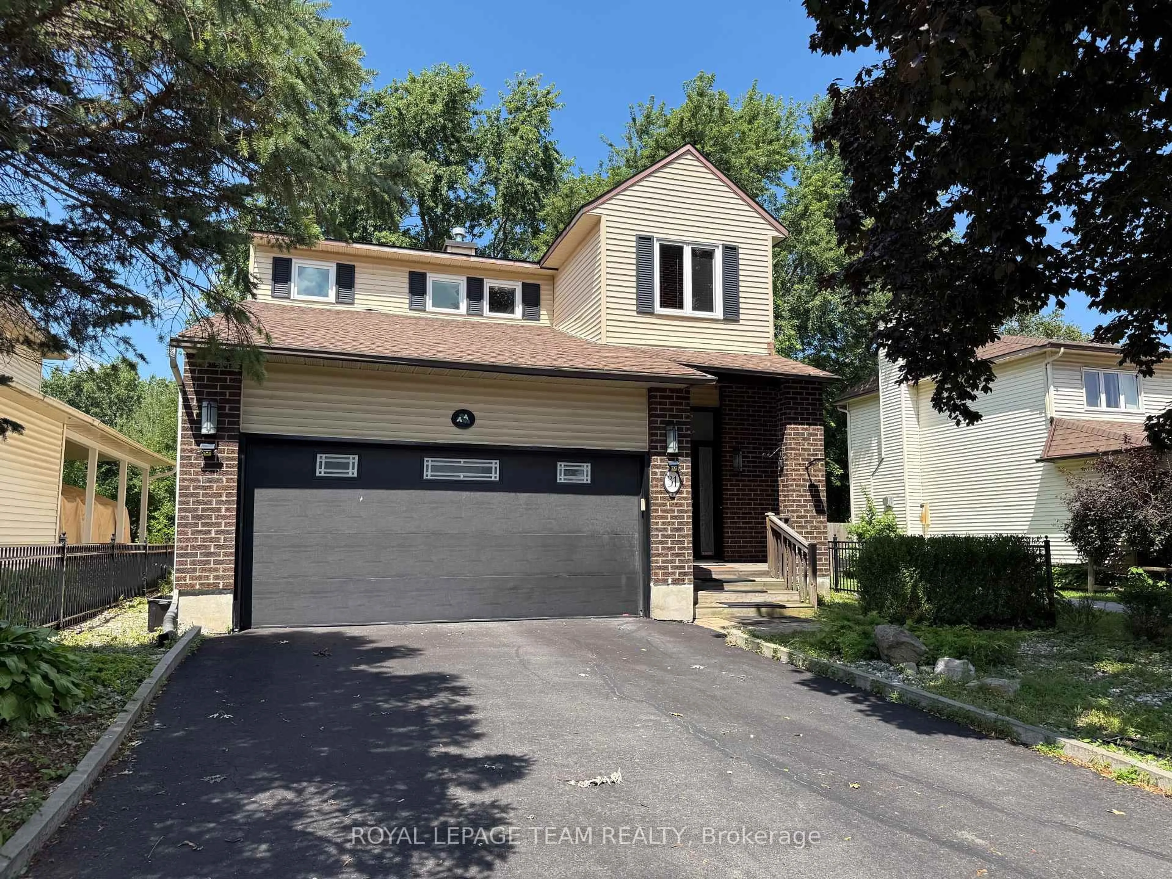 Home with brick exterior material, street for 31 Rastila Cres, Ottawa Ontario K1T 2C5