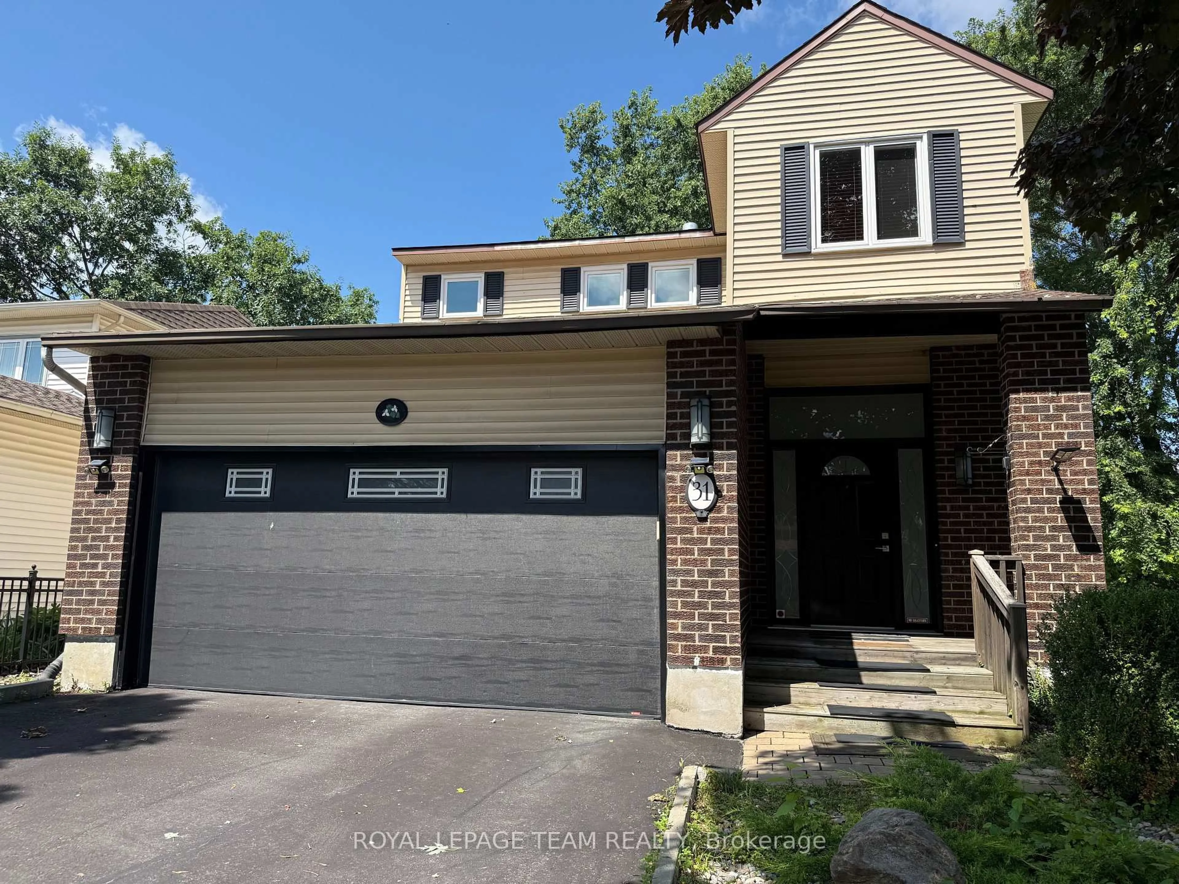 Home with brick exterior material, street for 31 Rastila Cres, Ottawa Ontario K1T 2C5