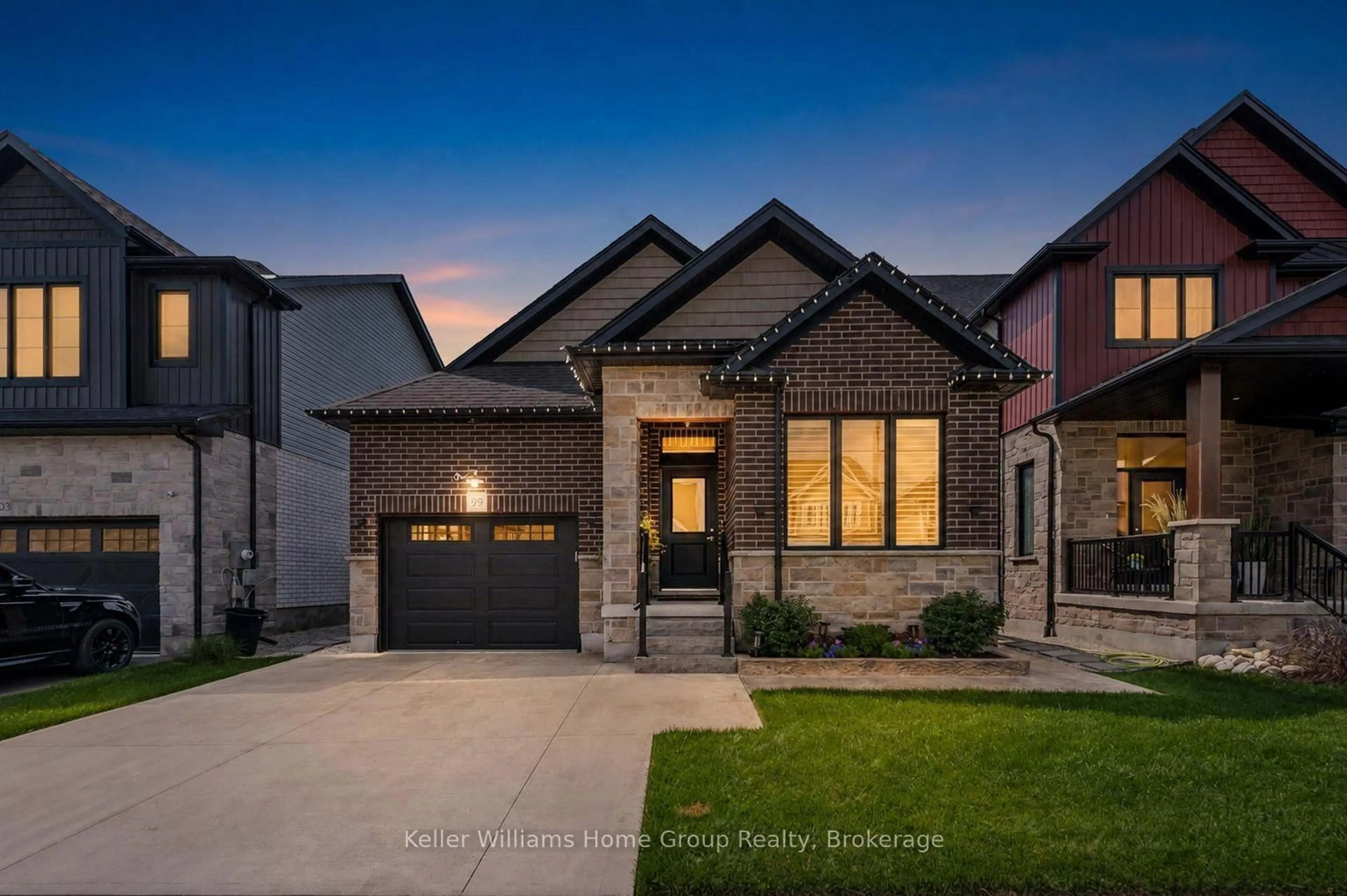 Home with brick exterior material, street for 99 Harrison St, Centre Wellington Ontario N0B 1S0
