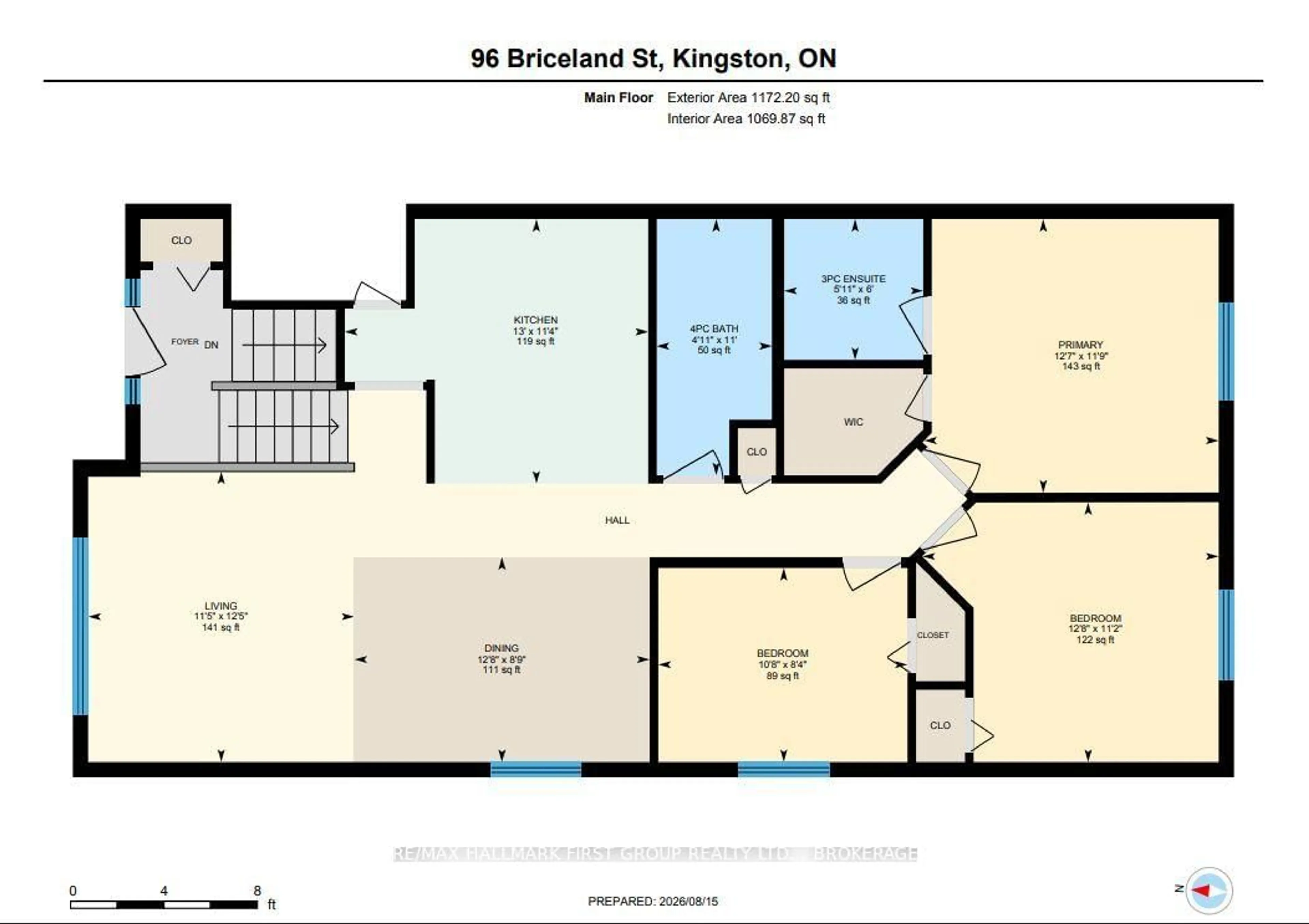 Floor plan for 96 Briceland St, Kingston Ontario K7K 7L2