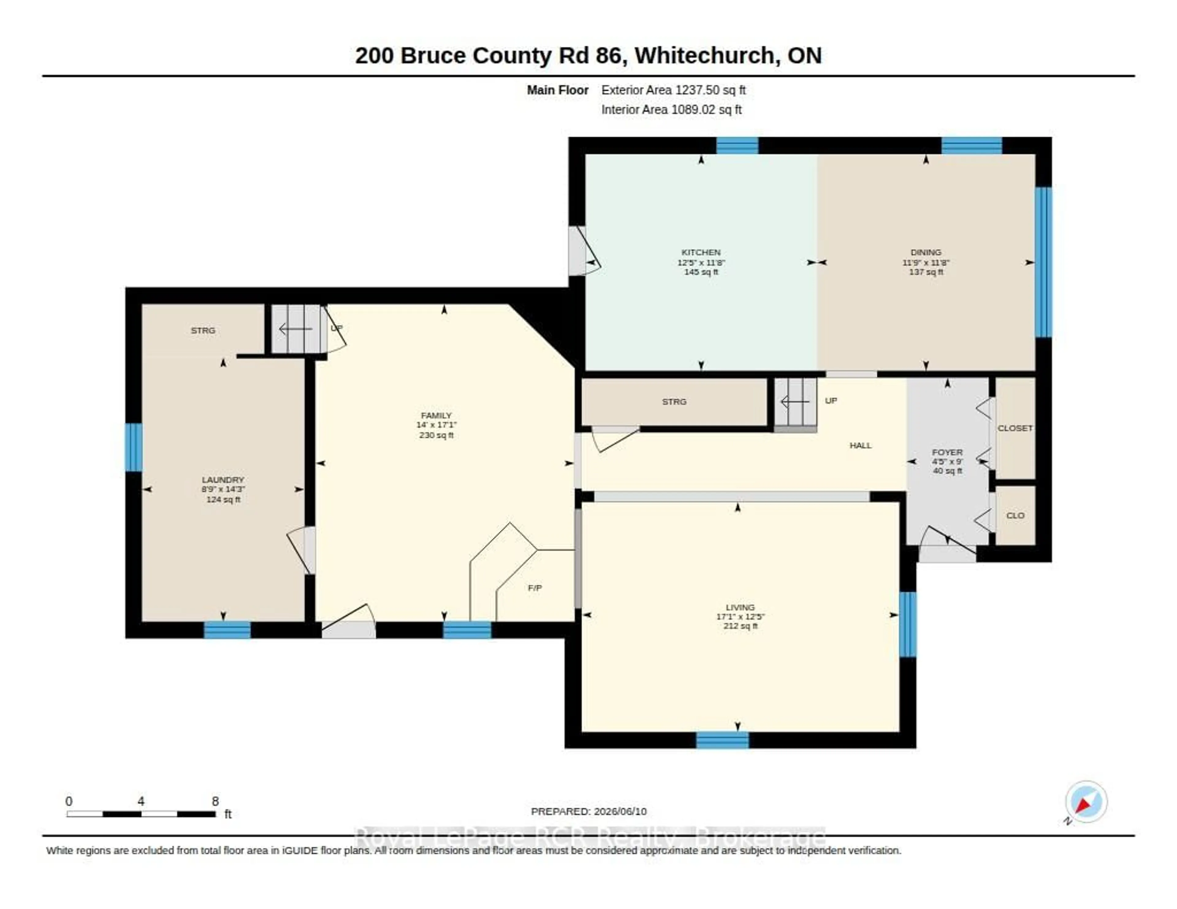 Floor plan for 200 Bruce 86 Rd, Huron-Kinloss Ontario N0G 2W0
