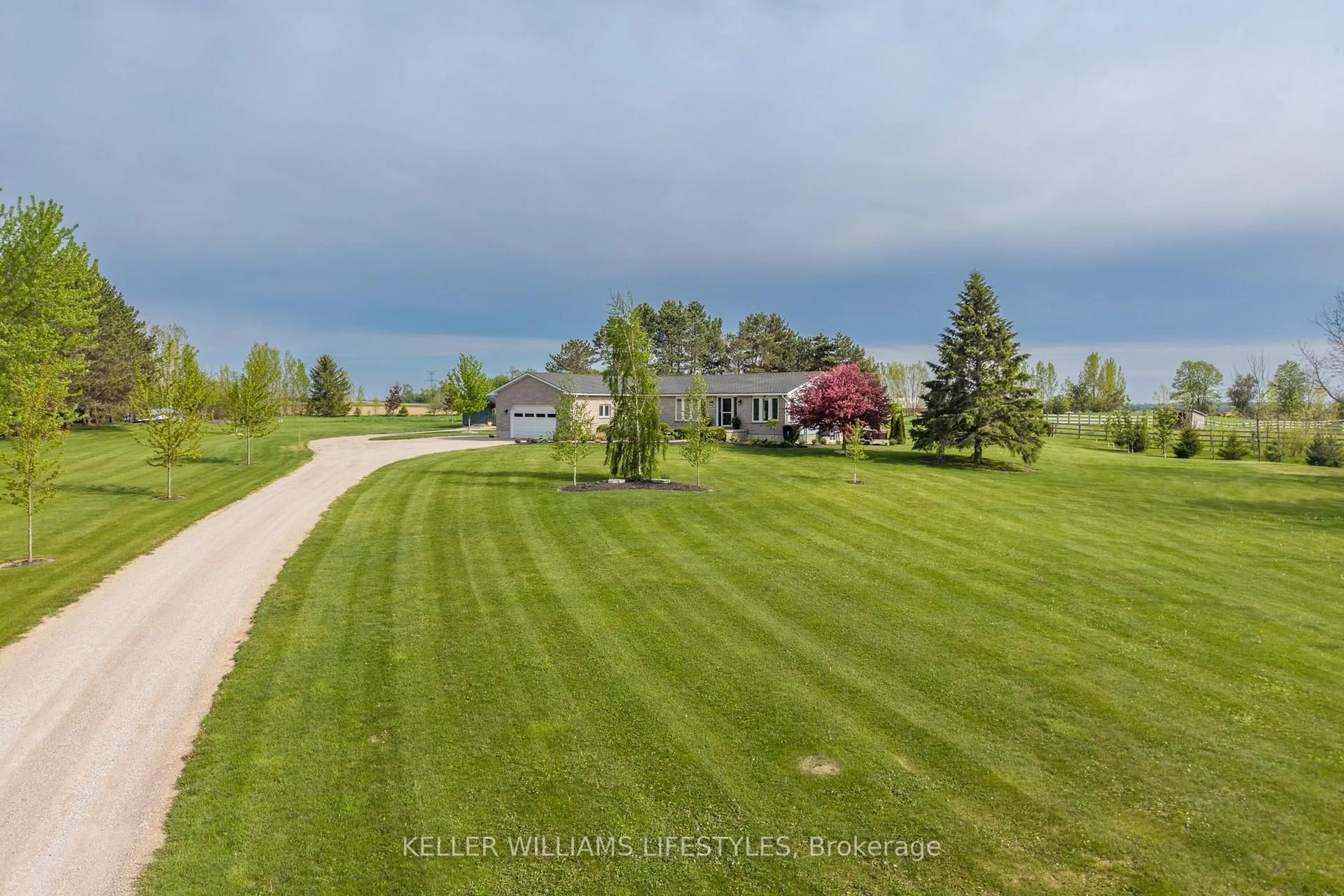 A pic from outside/outdoor area/front of a property/back of a property/a pic from drone, water/lake/river/ocean view for 79904 Pondsview Rd, Central Huron Ontario N7A 3X8