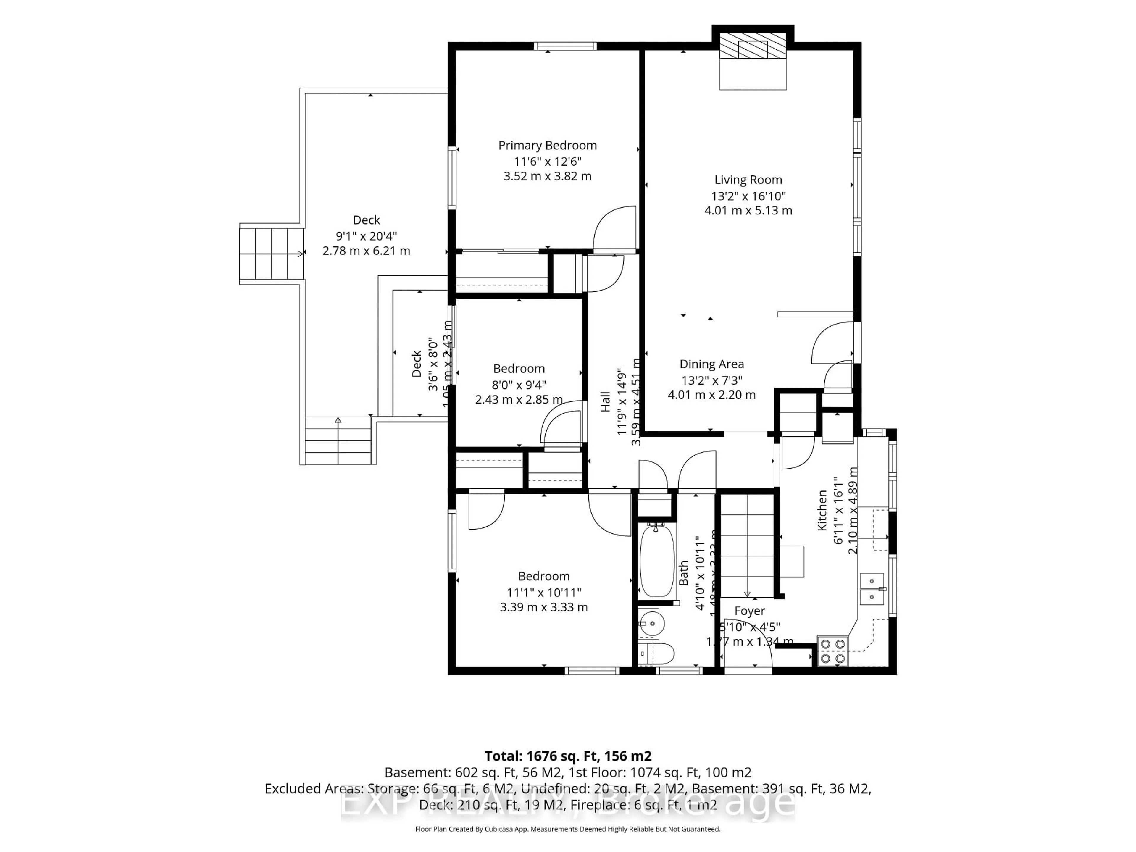 Floor plan for 1304 Leonard Ave, Cornwall Ontario K6J 1M6