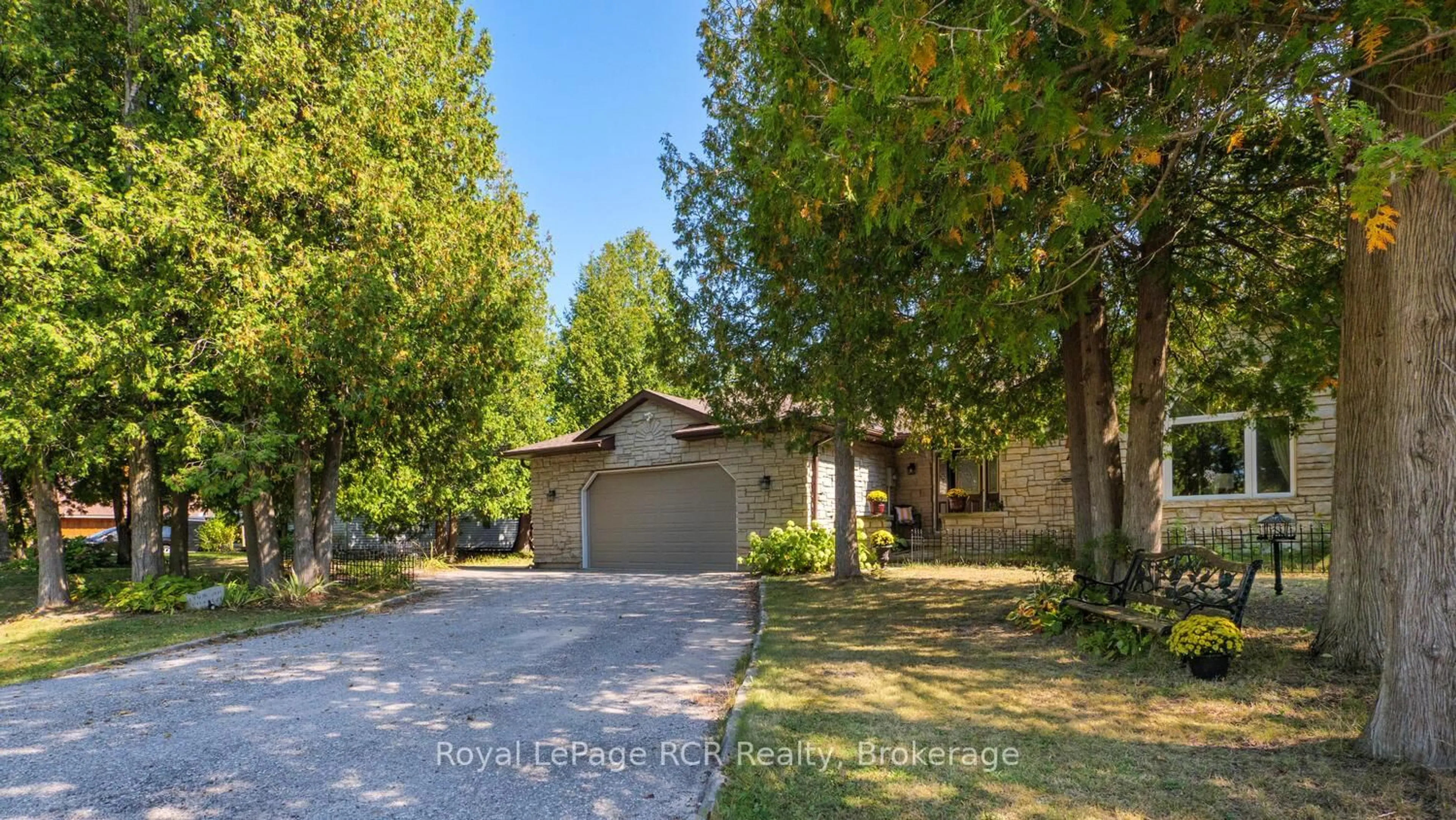 A pic from outside/outdoor area/front of a property/back of a property/a pic from drone, street for 55 Shamrock Blvd, South Bruce Peninsula Ontario N0H 2T0