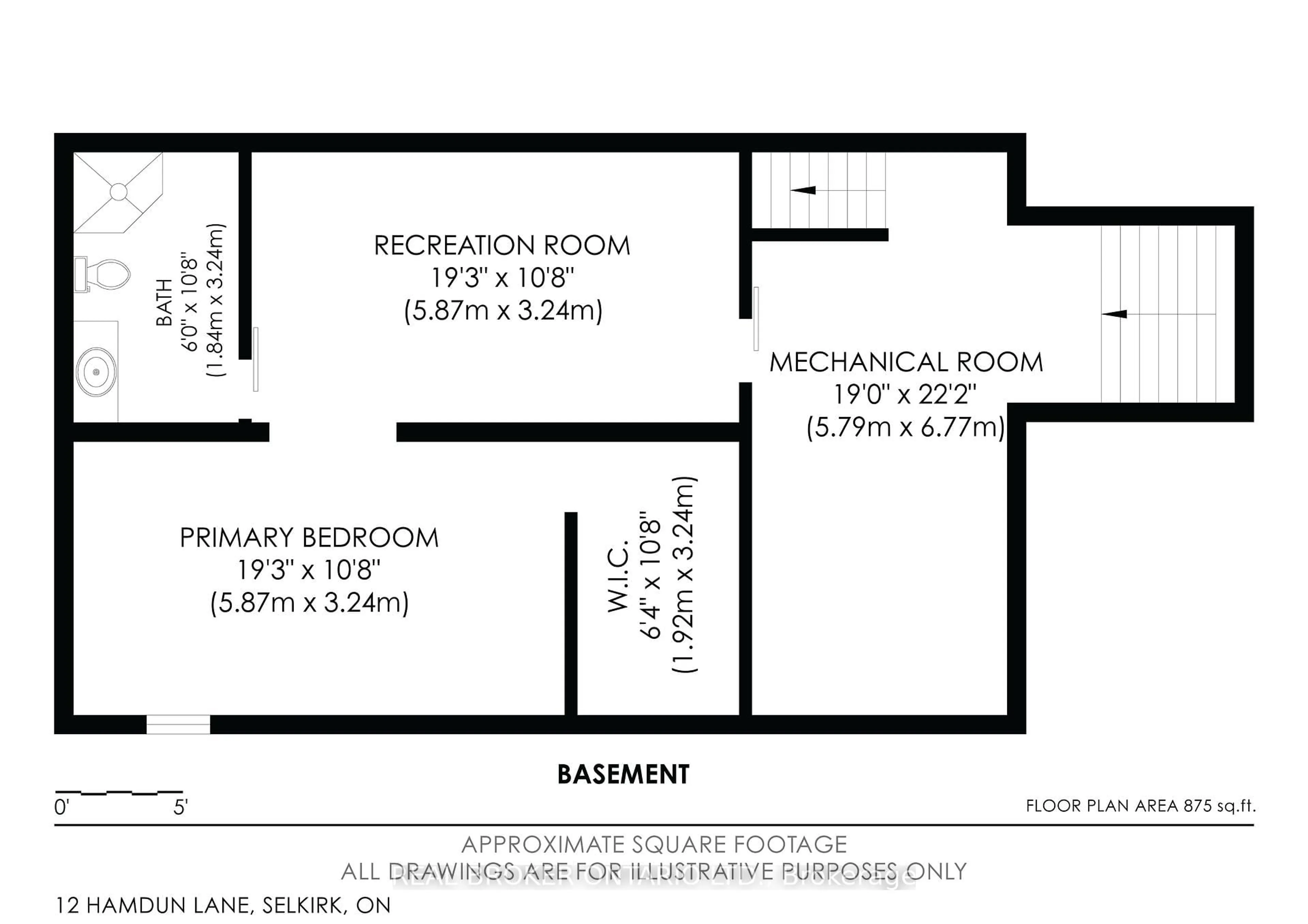 Floor plan for 12 Hamdun Lane, Haldimand Ontario N0A 1P0