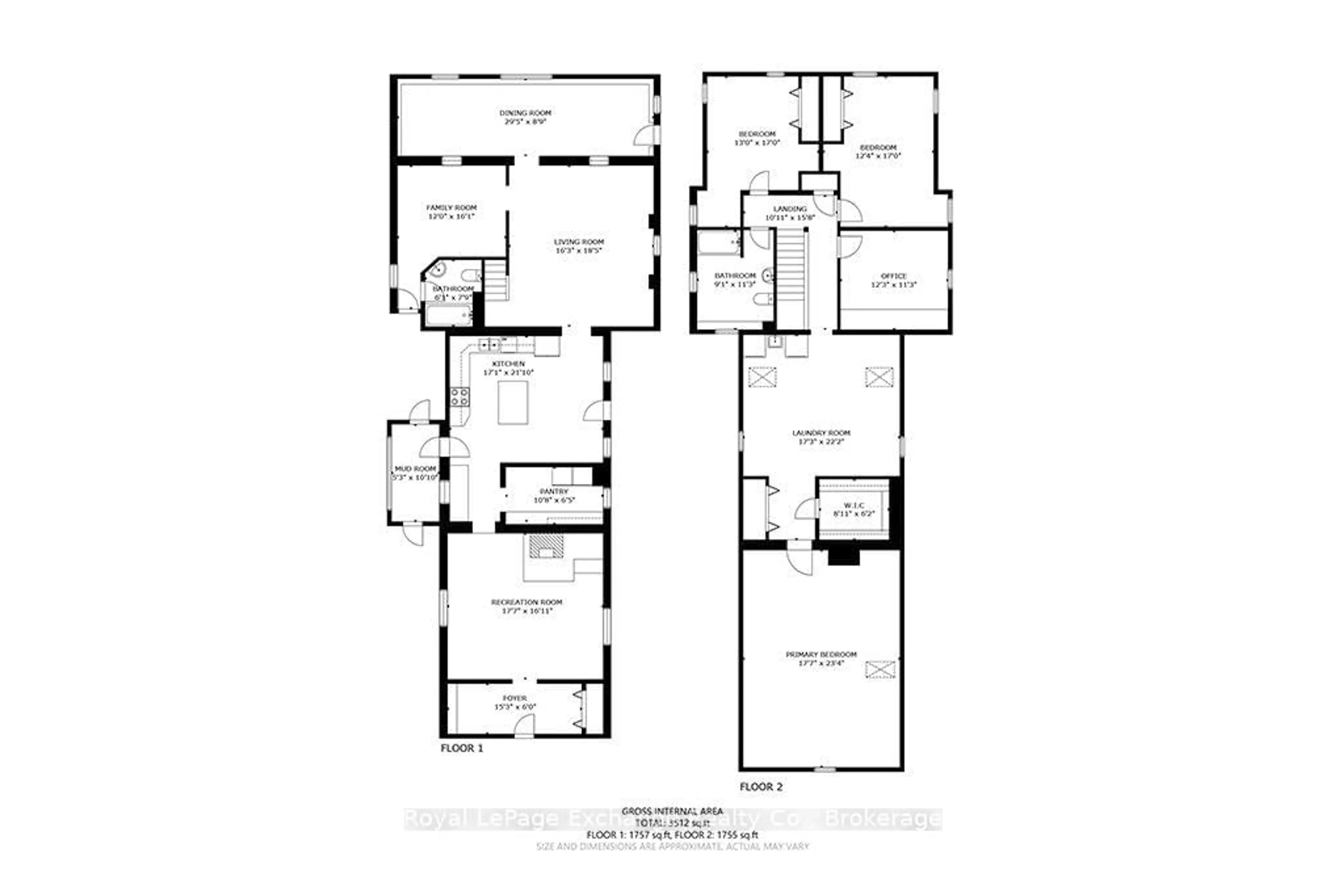 Floor plan for 83342 Scott Line, North Huron Ontario N0M 1H0
