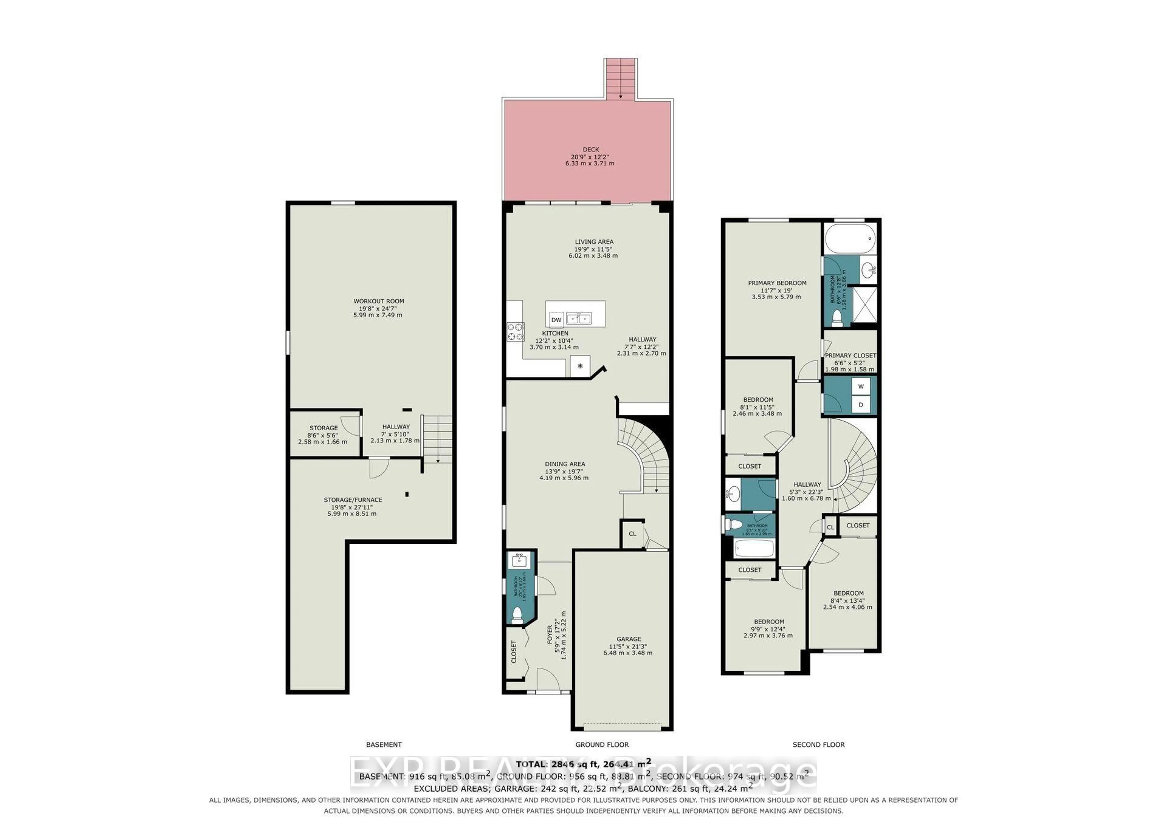 Floor plan for 897 Bunchberry Way, Ottawa Ontario K1T 3T8