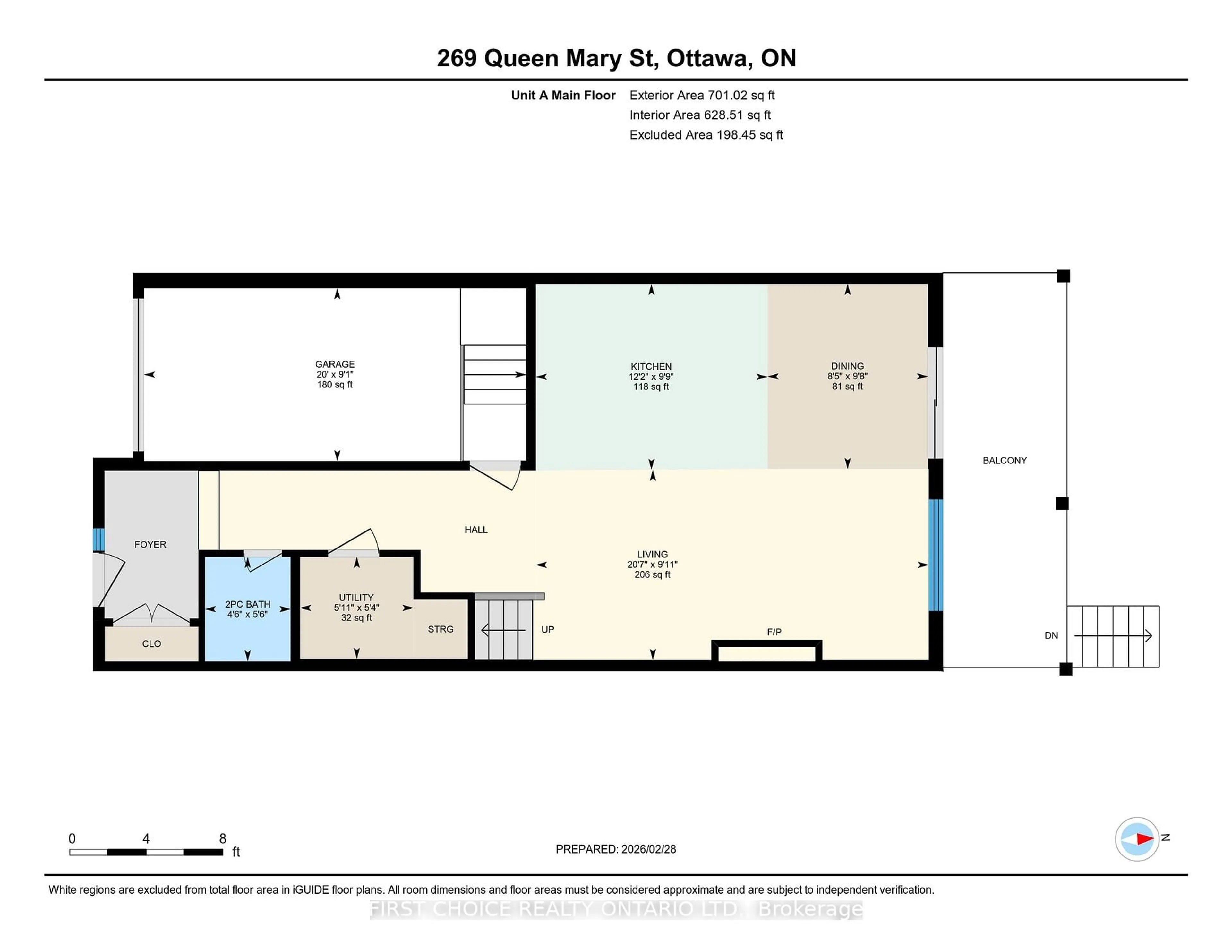 Floor plan for 269-271 Queen Mary St, Ottawa Ontario K1K 1X1