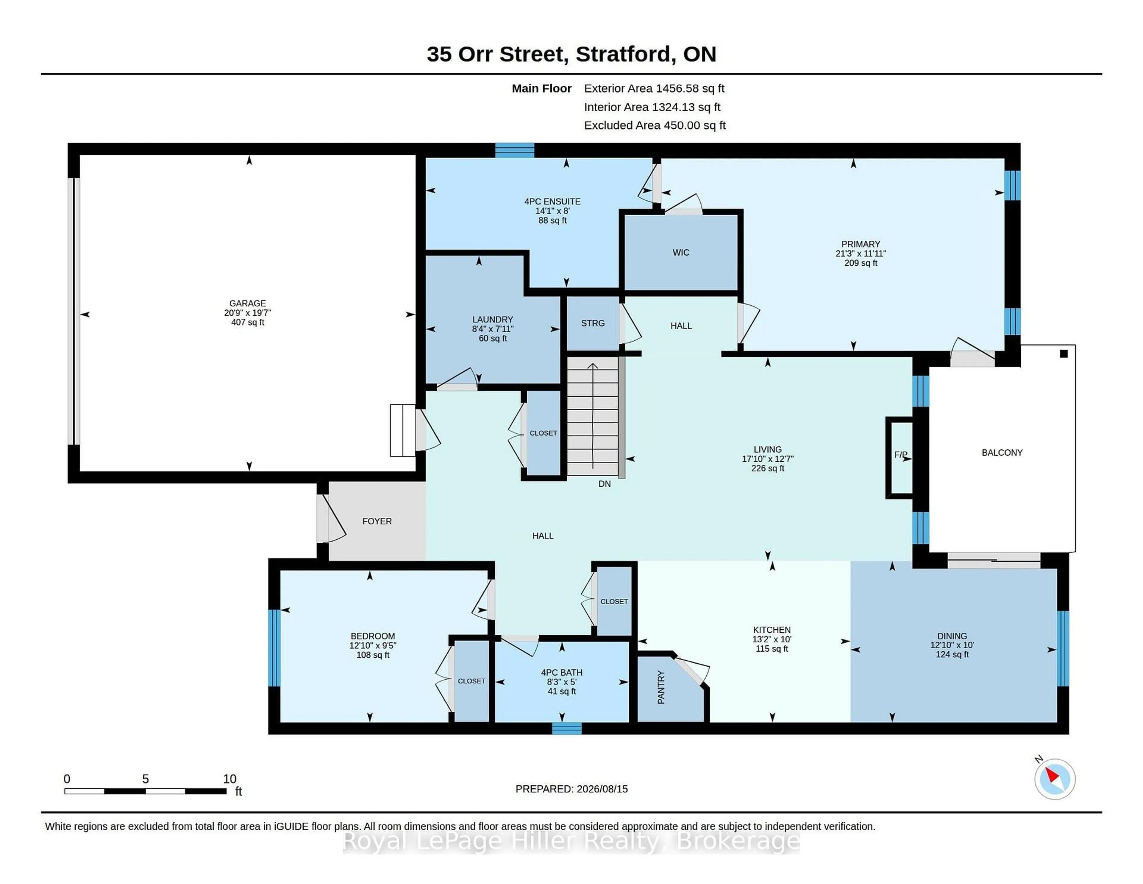 Floor plan for 35 Orr St, Stratford Ontario N5A 0H7