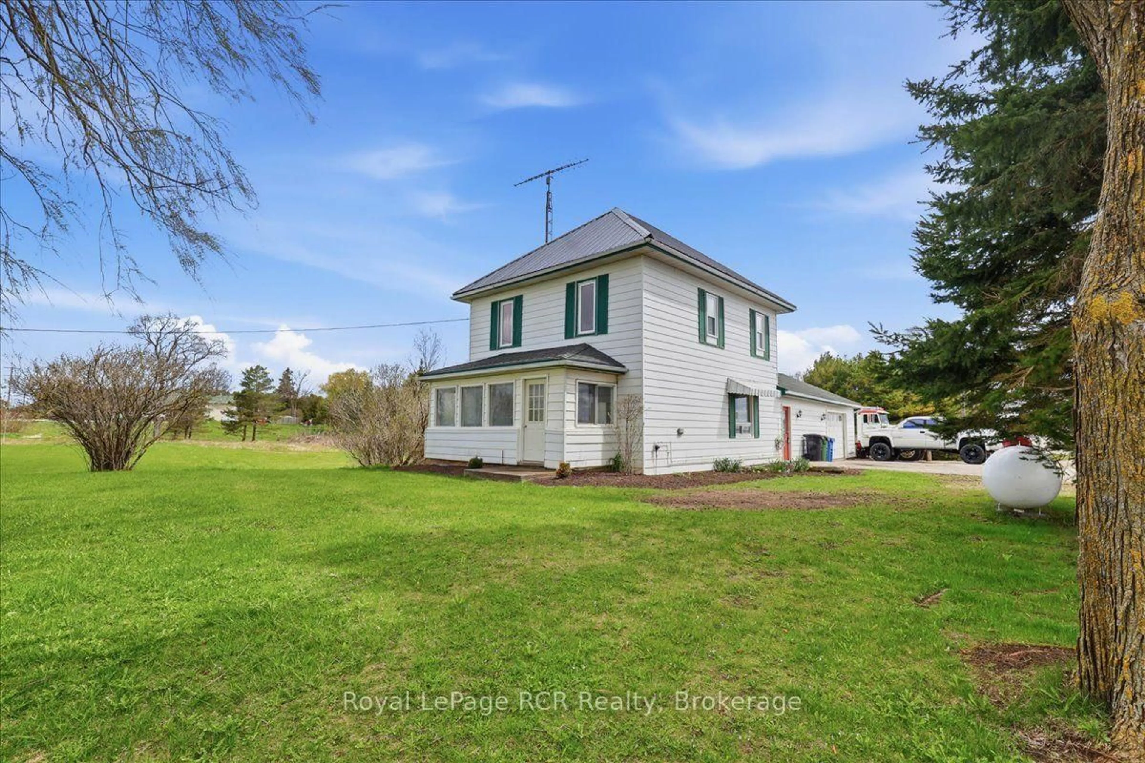 A pic from outside/outdoor area/front of a property/back of a property/a pic from drone, water/lake/river/ocean view for 123007 Southgate Rd 12, Southgate Ontario N0G 2L0