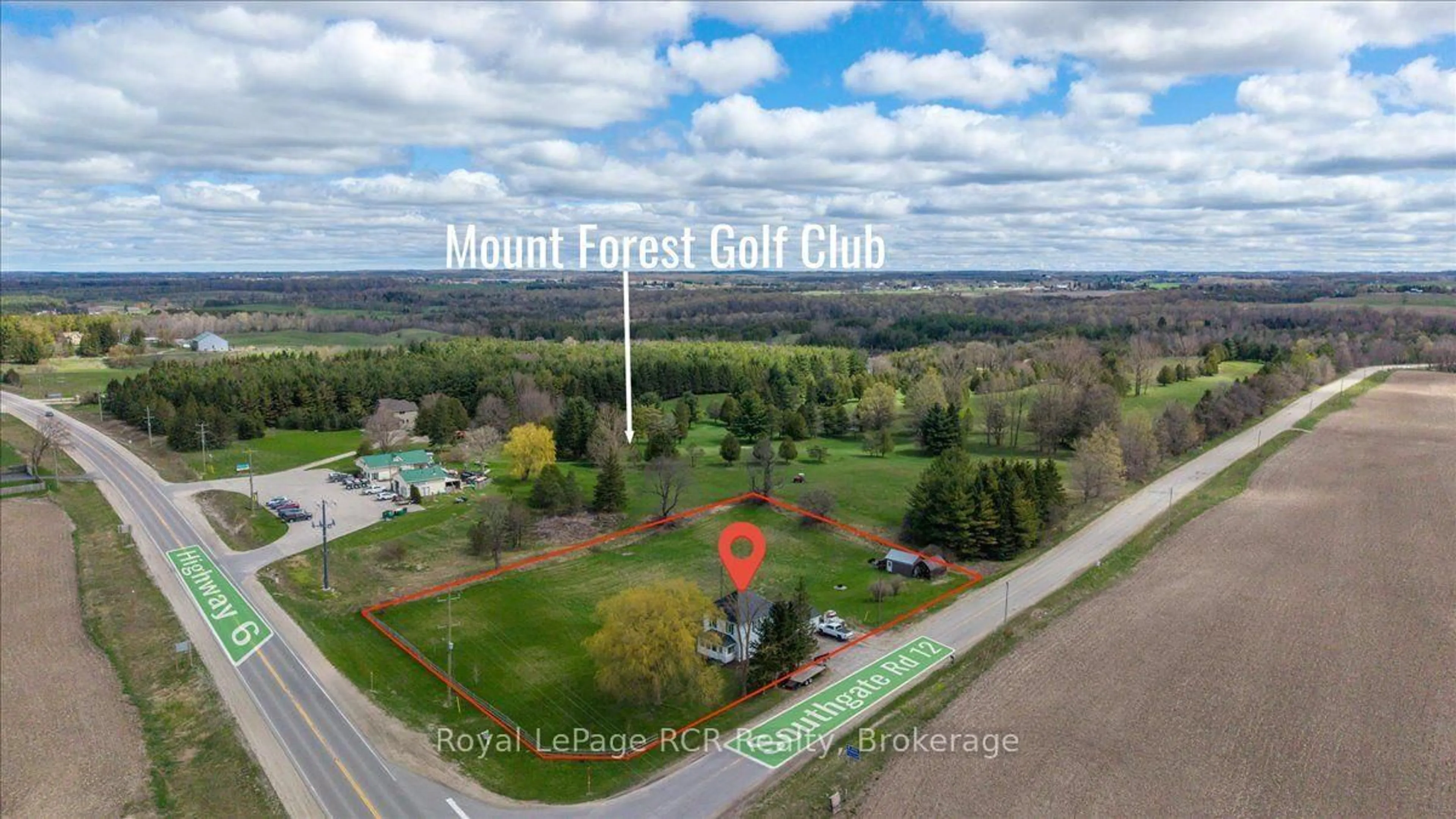 A pic from outside/outdoor area/front of a property/back of a property/a pic from drone, unknown for 123007 Southgate Rd 12, Southgate Ontario N0G 2L0