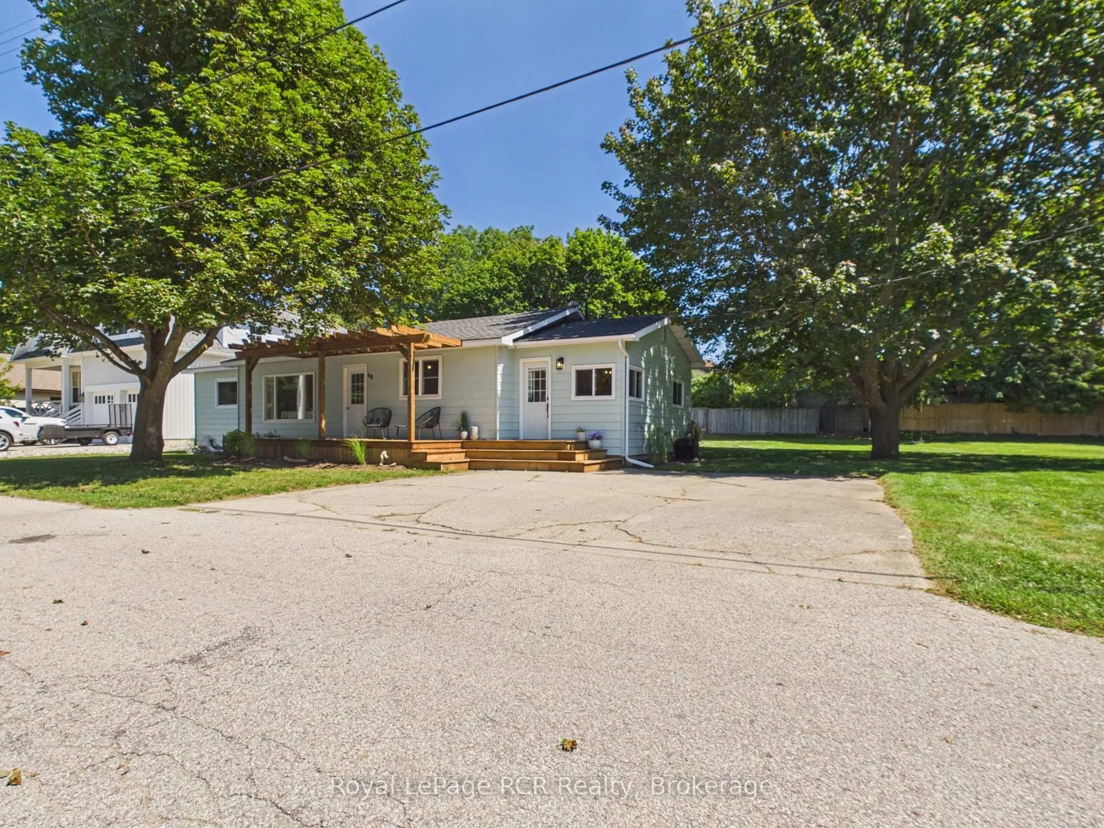 A pic from outside/outdoor area/front of a property/back of a property/a pic from drone, street for 68 Knechtel Lane, Saugeen Shores Ontario N0H 2L0