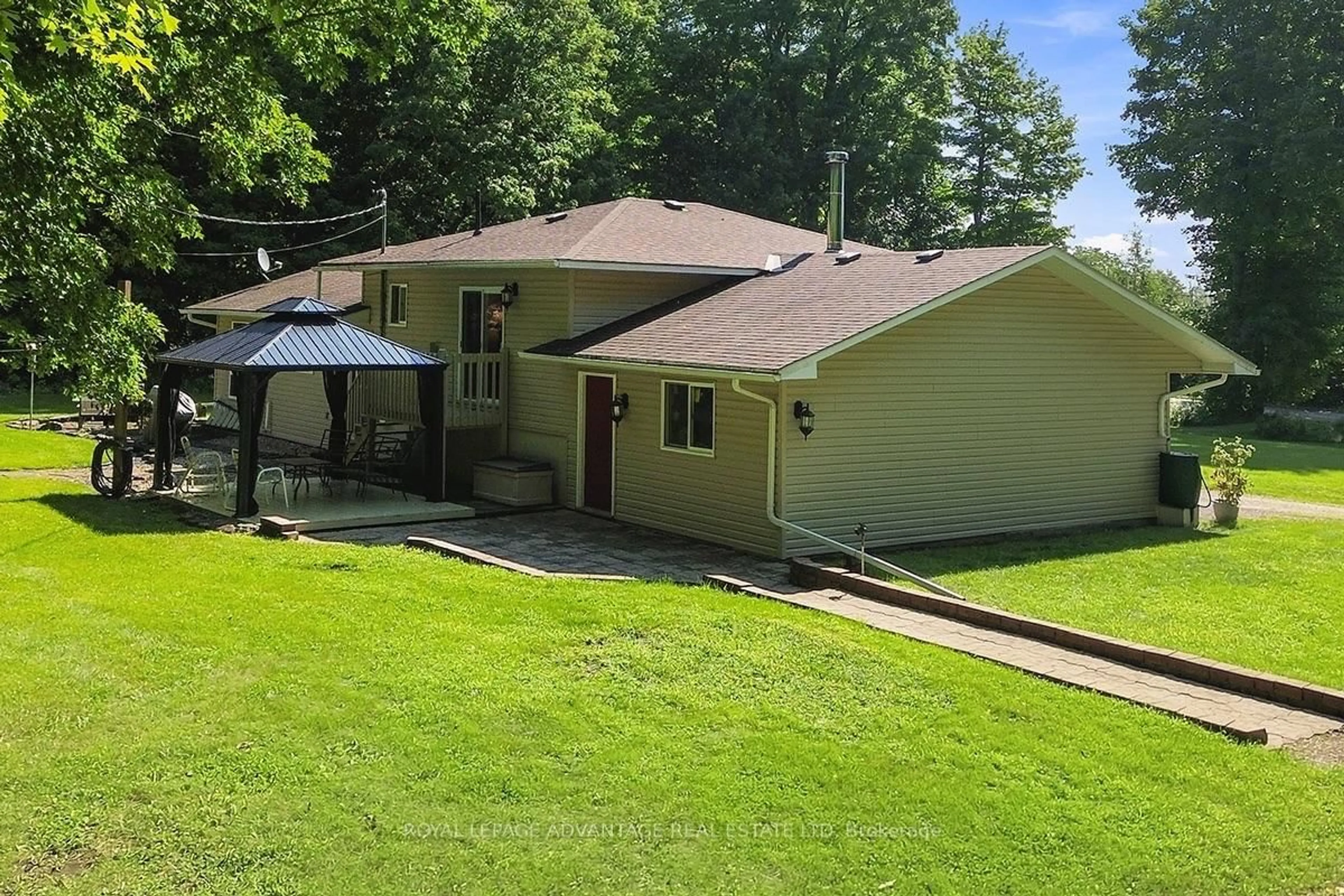 A pic from outside/outdoor area/front of a property/back of a property/a pic from drone, water/lake/river/ocean view for 918 Wild Life Rd, Drummond/North Elmsley Ontario K7H 0G4
