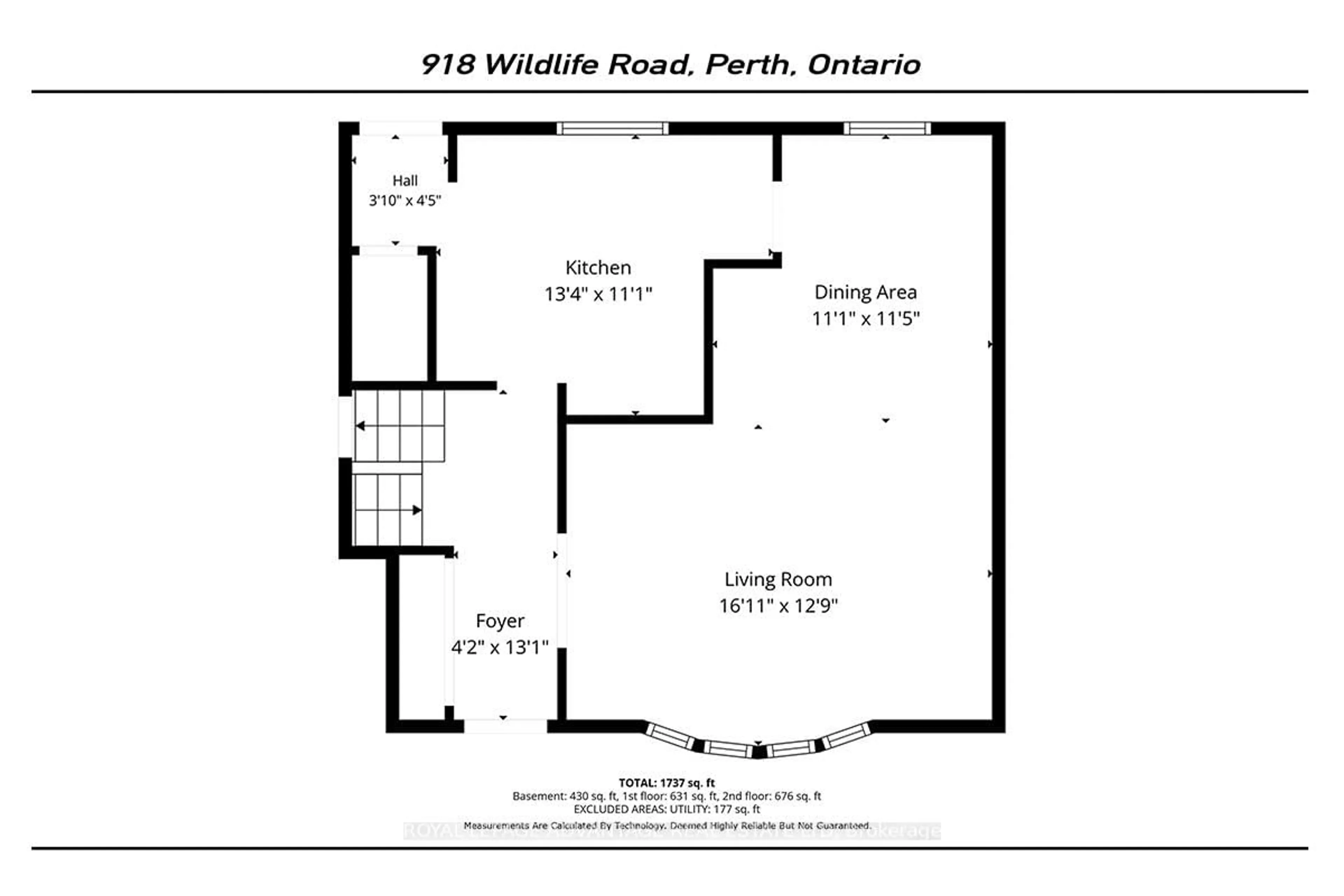 Floor plan for 918 Wild Life Rd, Drummond/North Elmsley Ontario K7H 0G4