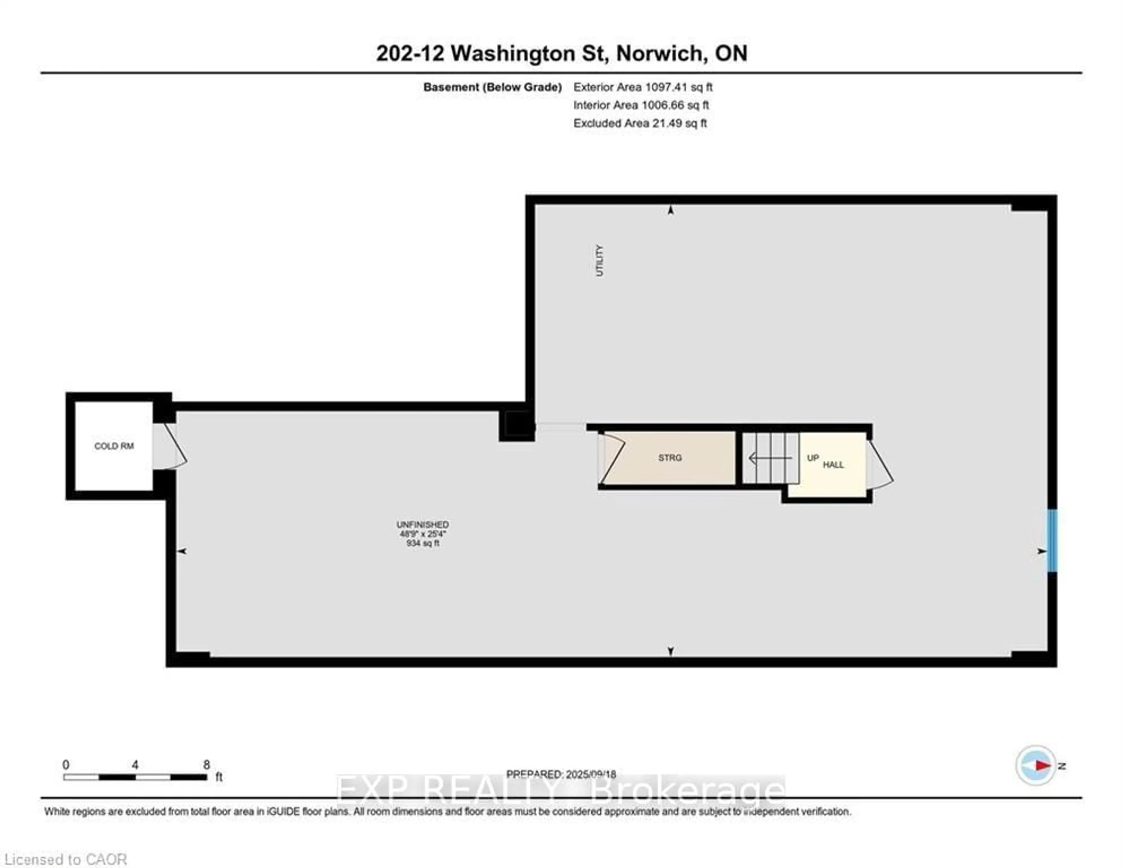 Floor plan for 12 Washington St #103, Norwich Ontario N0J 1P0