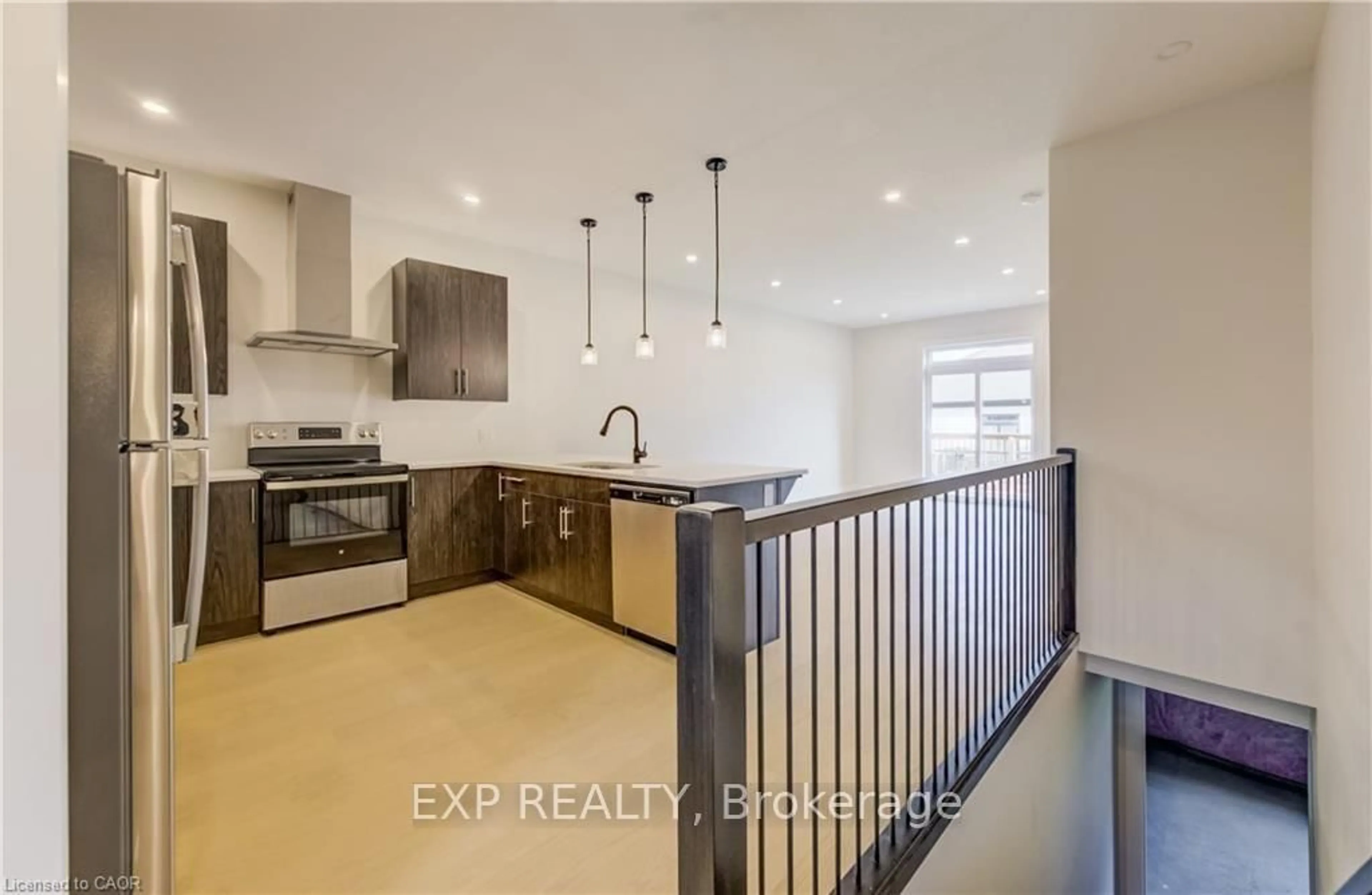 Open concept kitchen, ceramic/tile floor for 12 Washington St #202, Norwich Ontario N0J 1P0