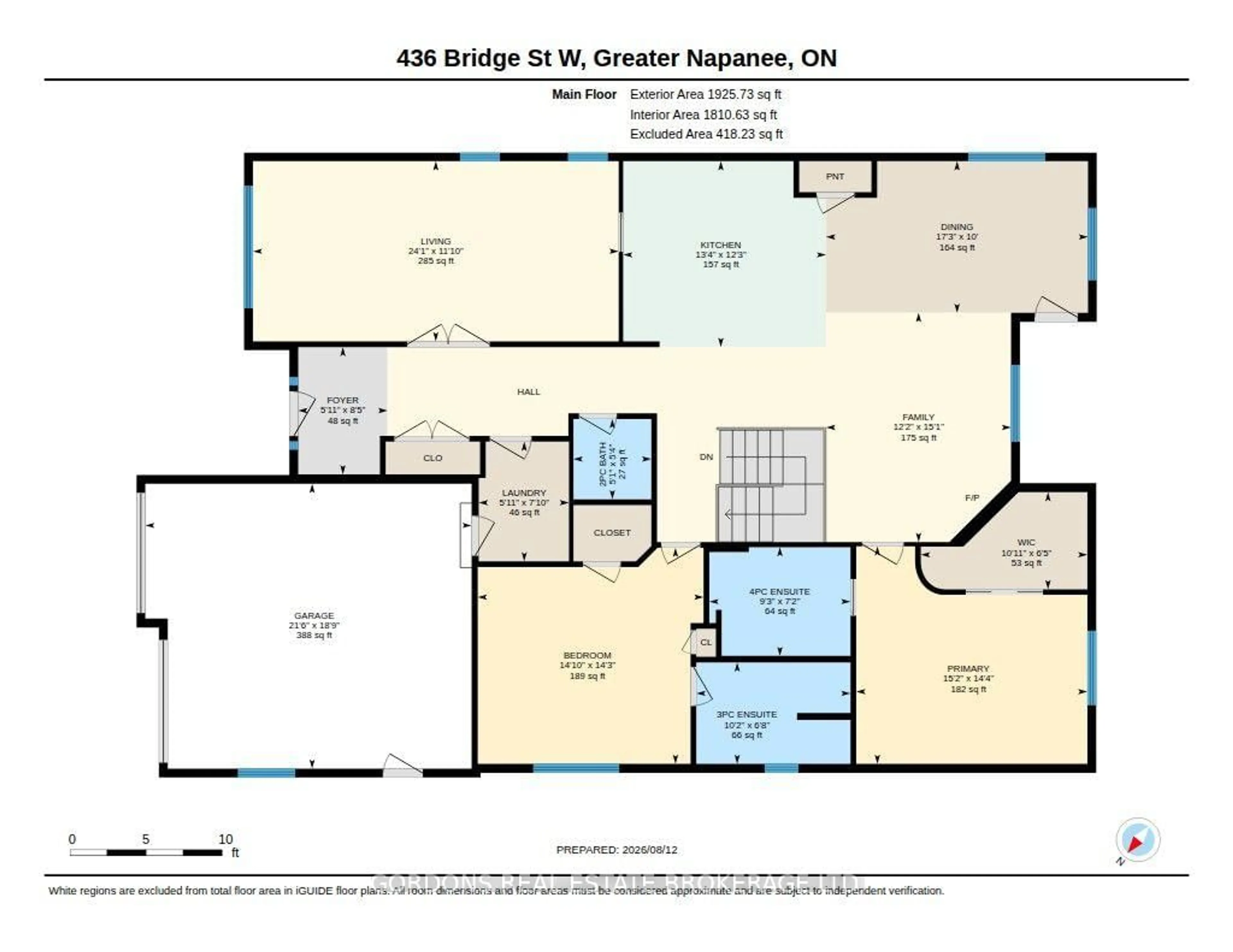 Floor plan for 436 Bridge St, Greater Napanee Ontario K7R 3L1