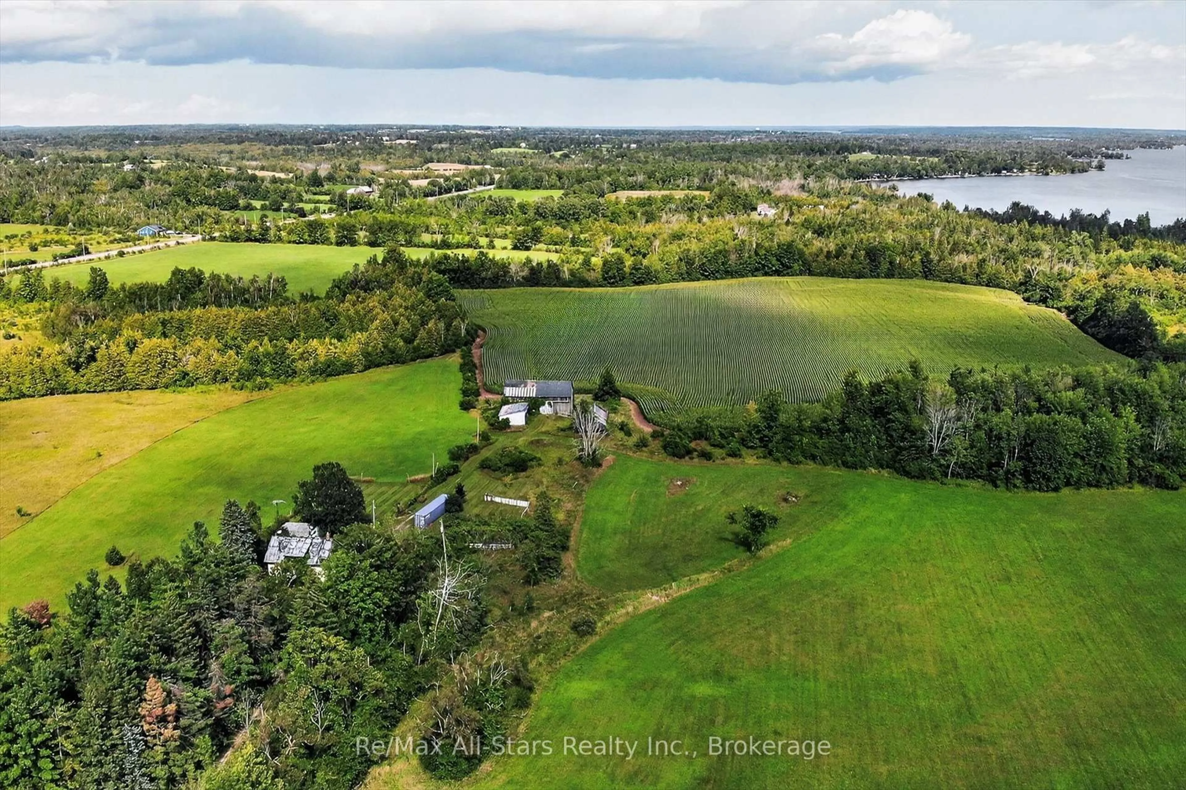 A pic from outside/outdoor area/front of a property/back of a property/a pic from drone, water/lake/river/ocean view for 37 Kelly's Bay Rd, Kawartha Lakes Ontario K0M 1N0