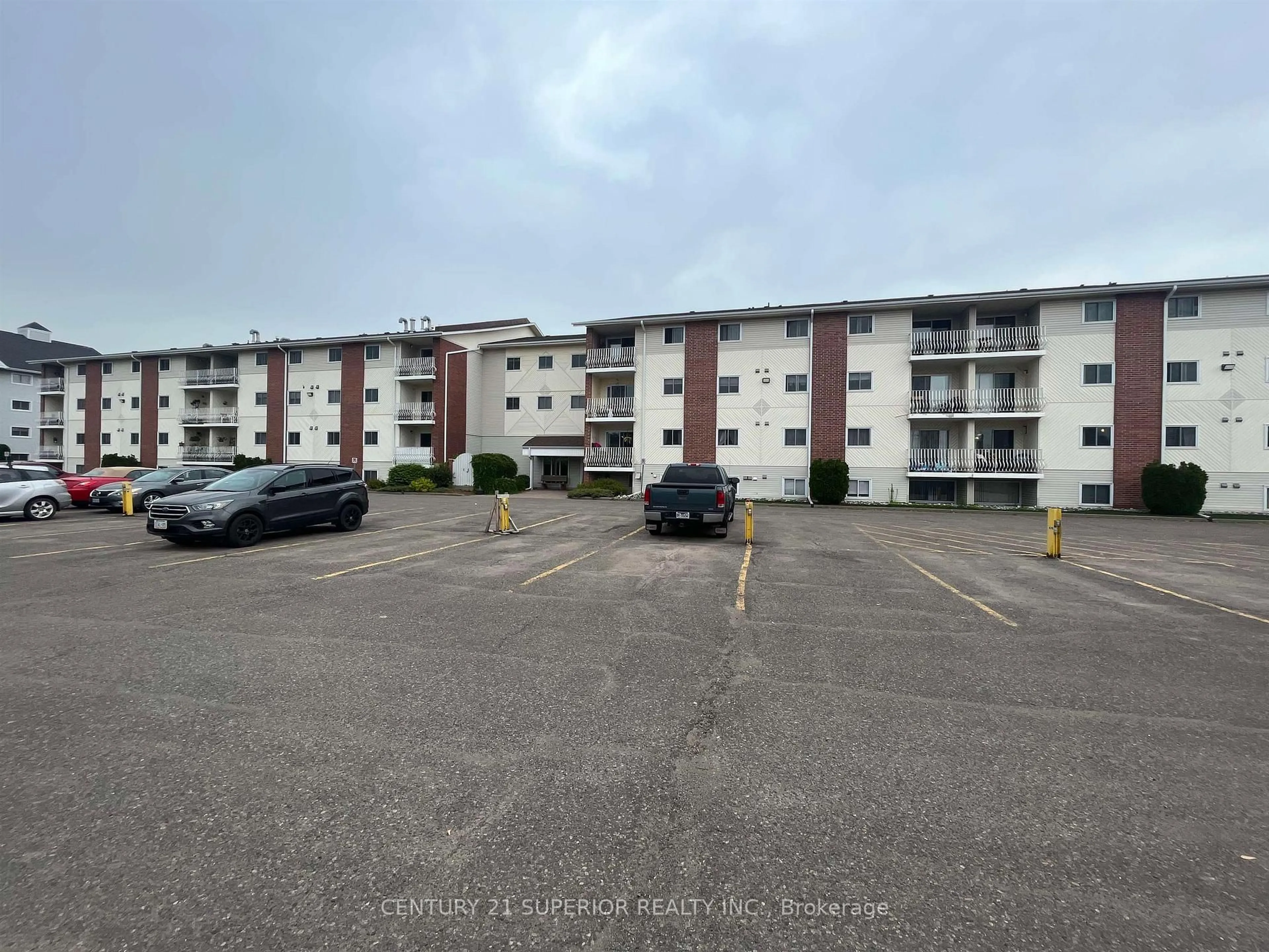 A pic from outside/outdoor area/front of a property/back of a property/a pic from drone, unknown for 725 James Street #160, Thunder Bay Ontario P7E 6N3
