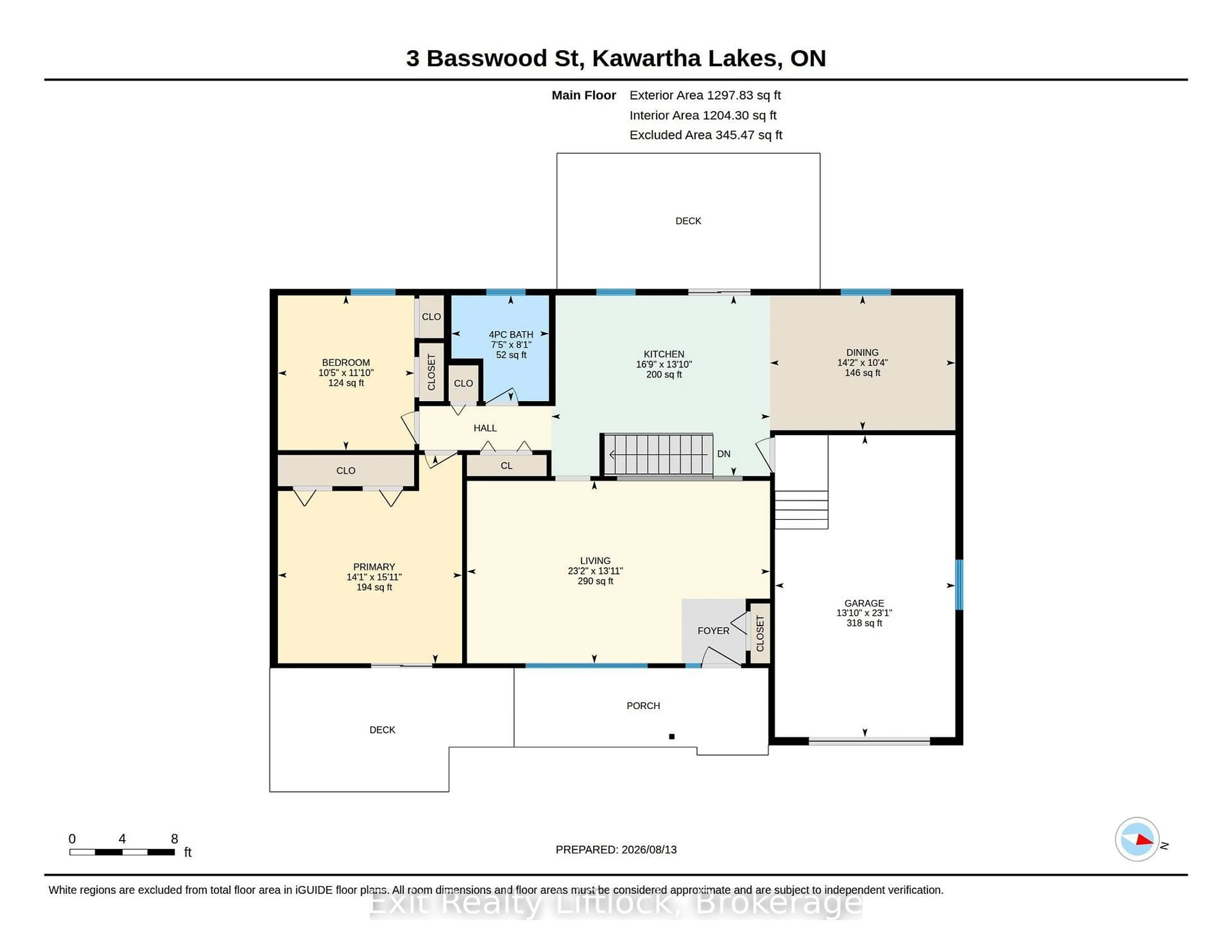 Floor plan for 3 Basswood St, Kawartha Lakes Ontario K0L 2W0