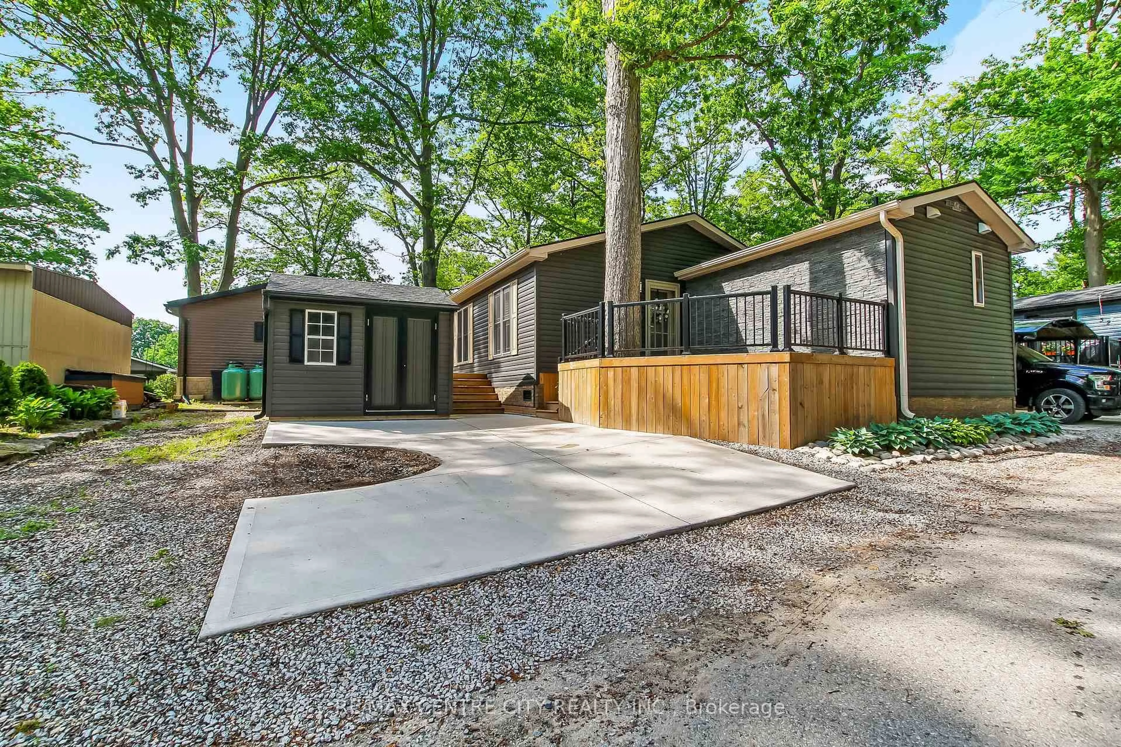 Home with vinyl exterior material, street for 22790 Amiens Rd #30, Middlesex Centre Ontario N0L 1R0