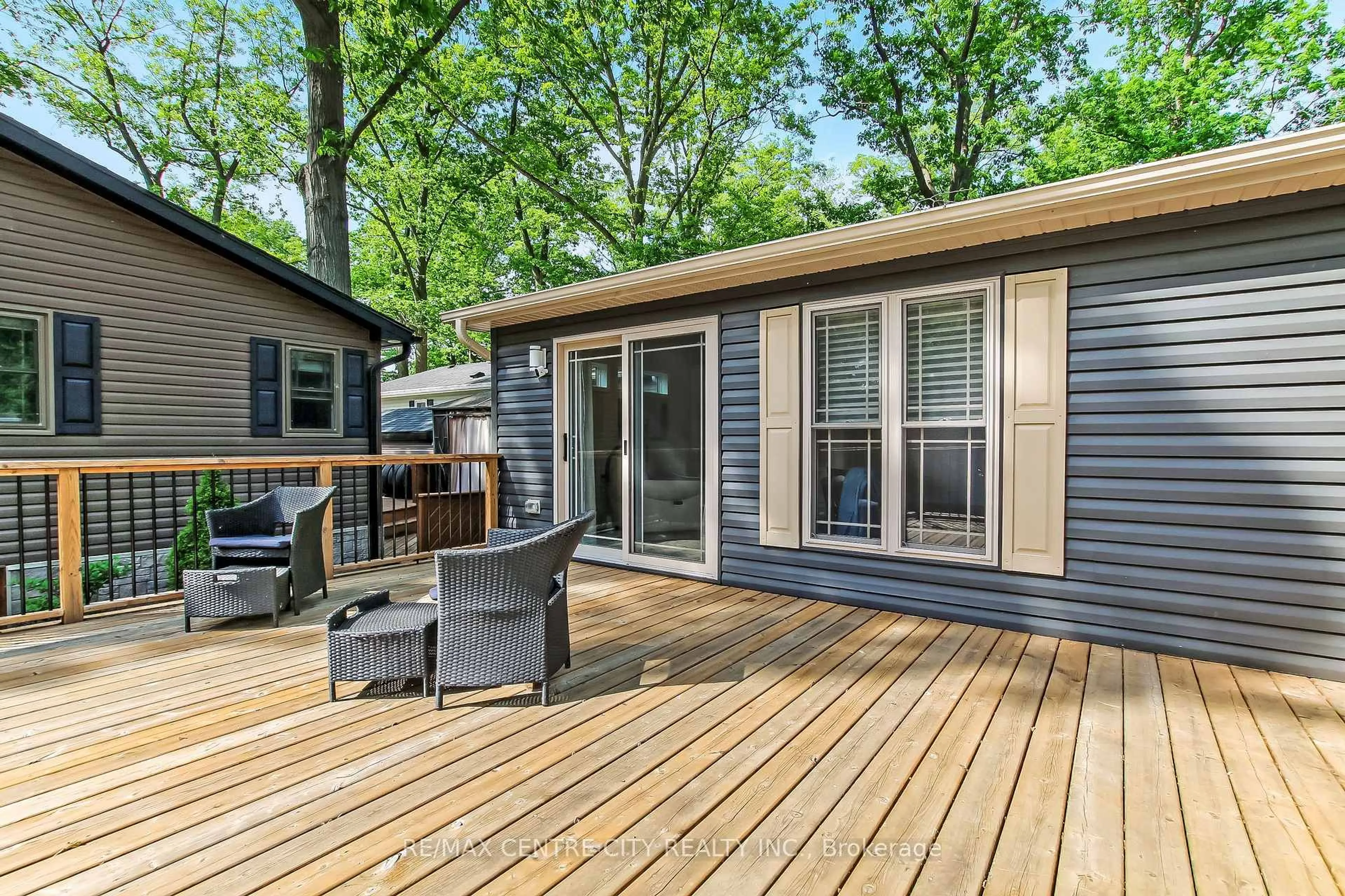 Patio, water/lake/river/ocean view for 22790 Amiens Rd #30, Middlesex Centre Ontario N0L 1R0