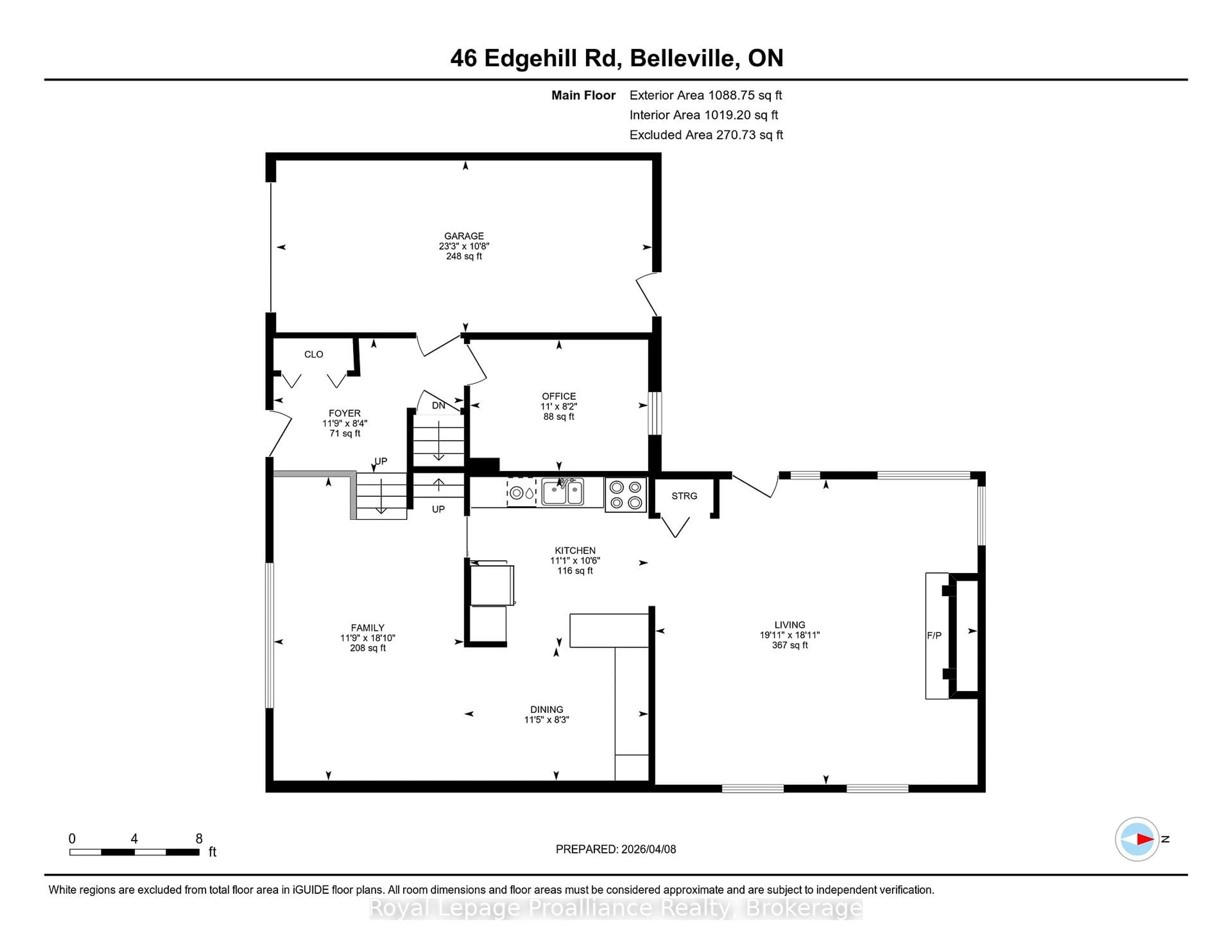 Floor plan for 46 Edgehill Rd, Belleville Ontario K8N 2L1
