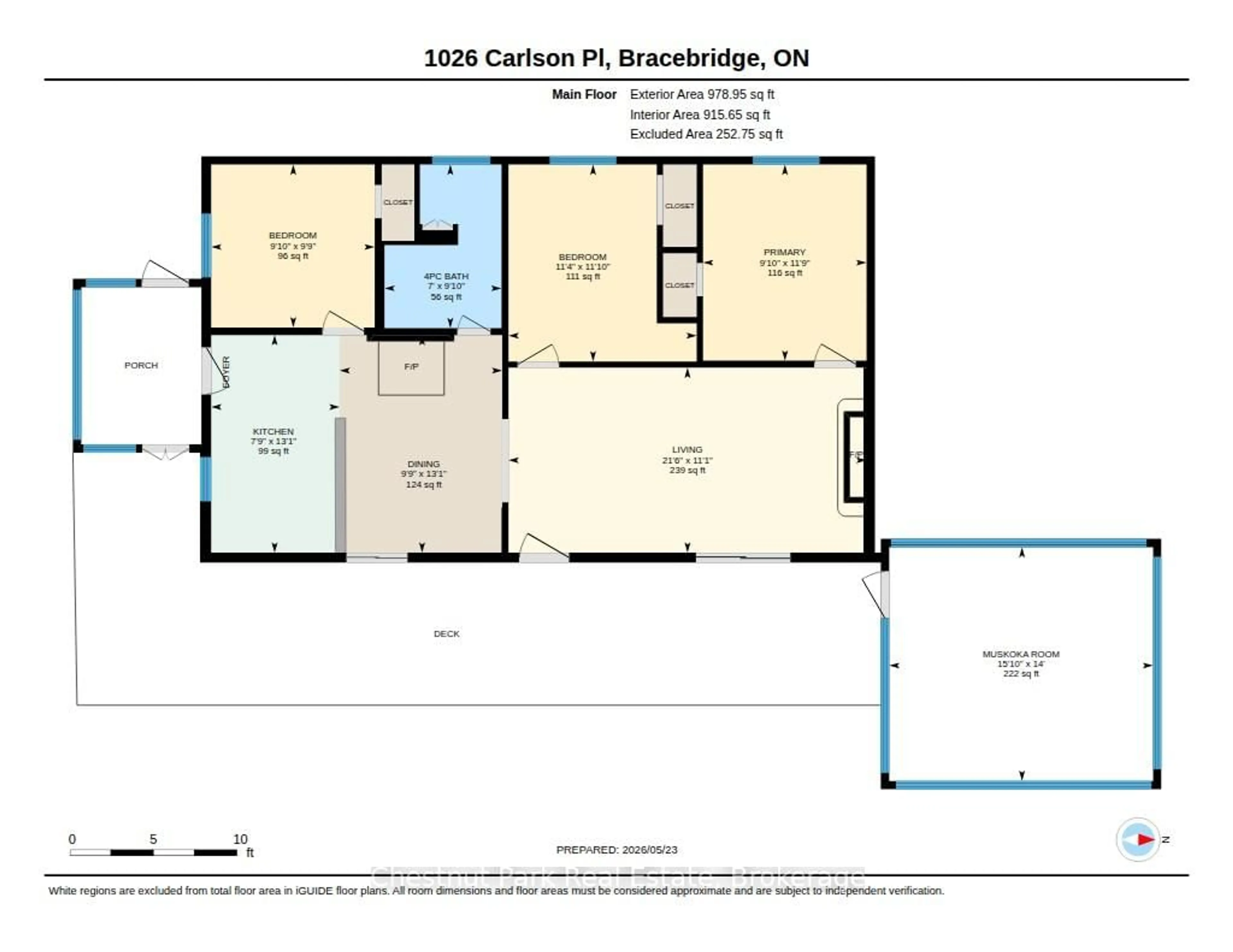 Floor plan for 1026 Carlson Pl, Bracebridge Ontario P1L 1X1