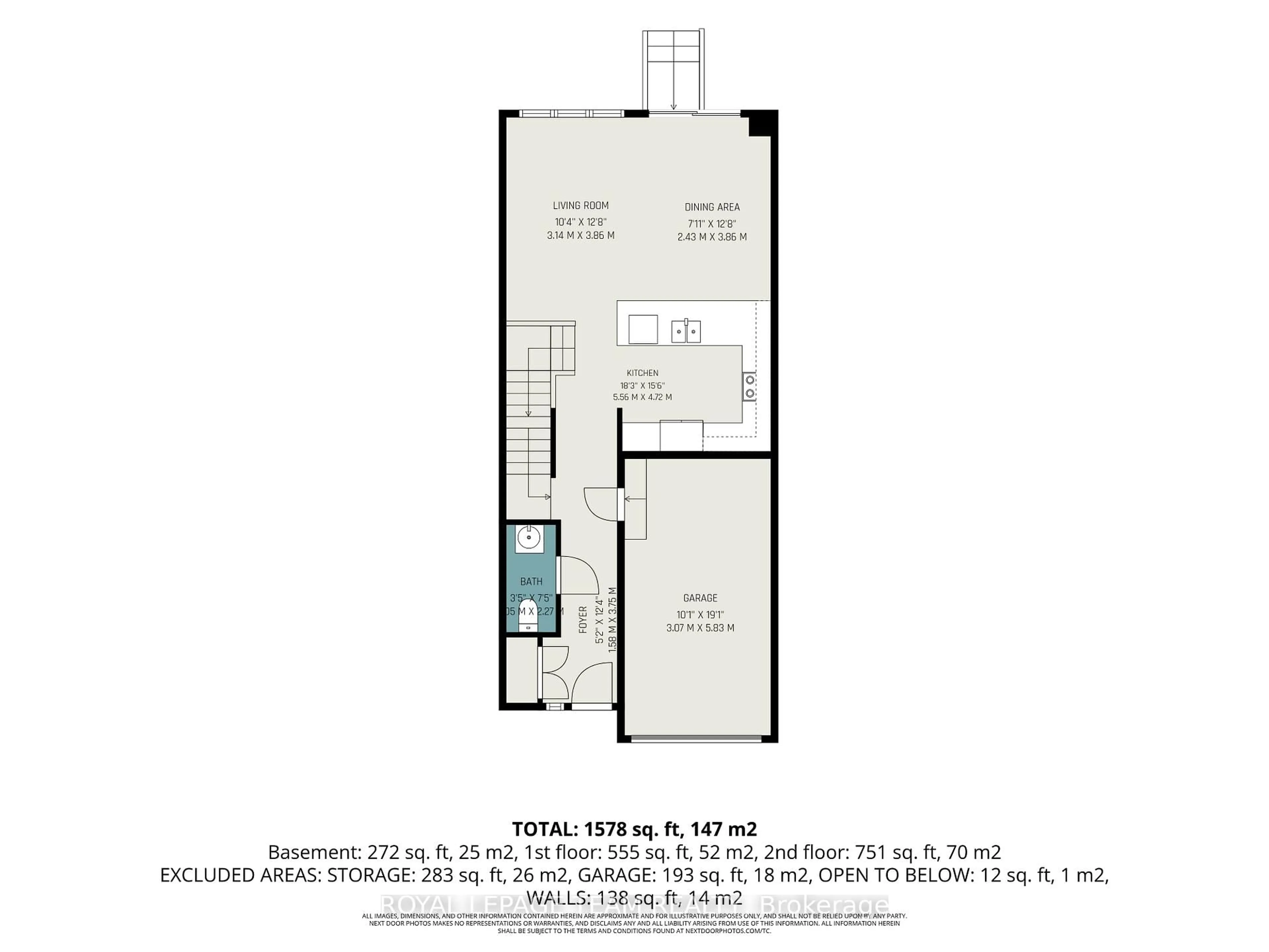 Floor plan for 108 Jardiniere St, Ottawa Ontario K2S 2K2