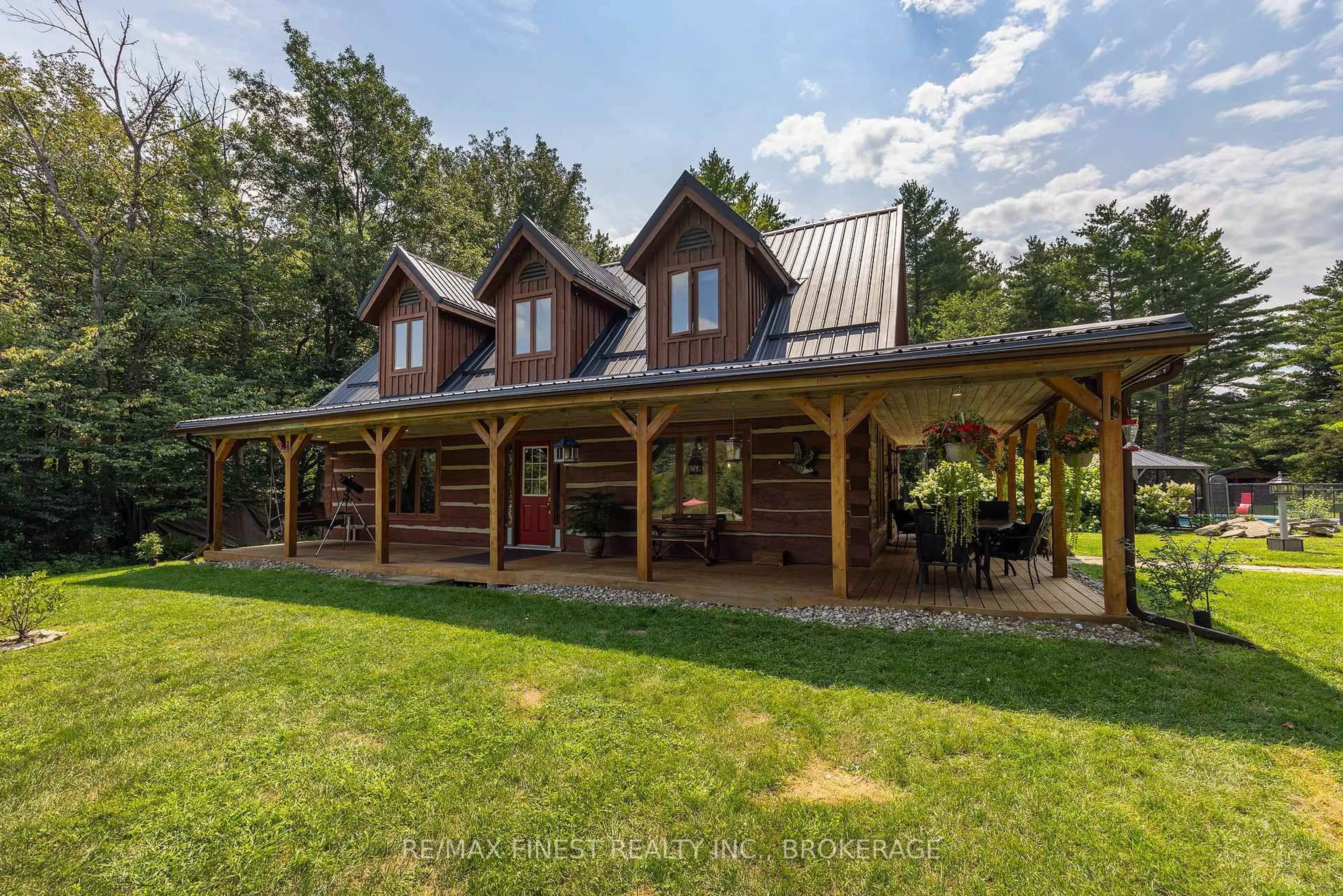A pic from outside/outdoor area/front of a property/back of a property/a pic from drone, building for 2961 Railton Rd, Harrowsmith Ontario K0H 1V0