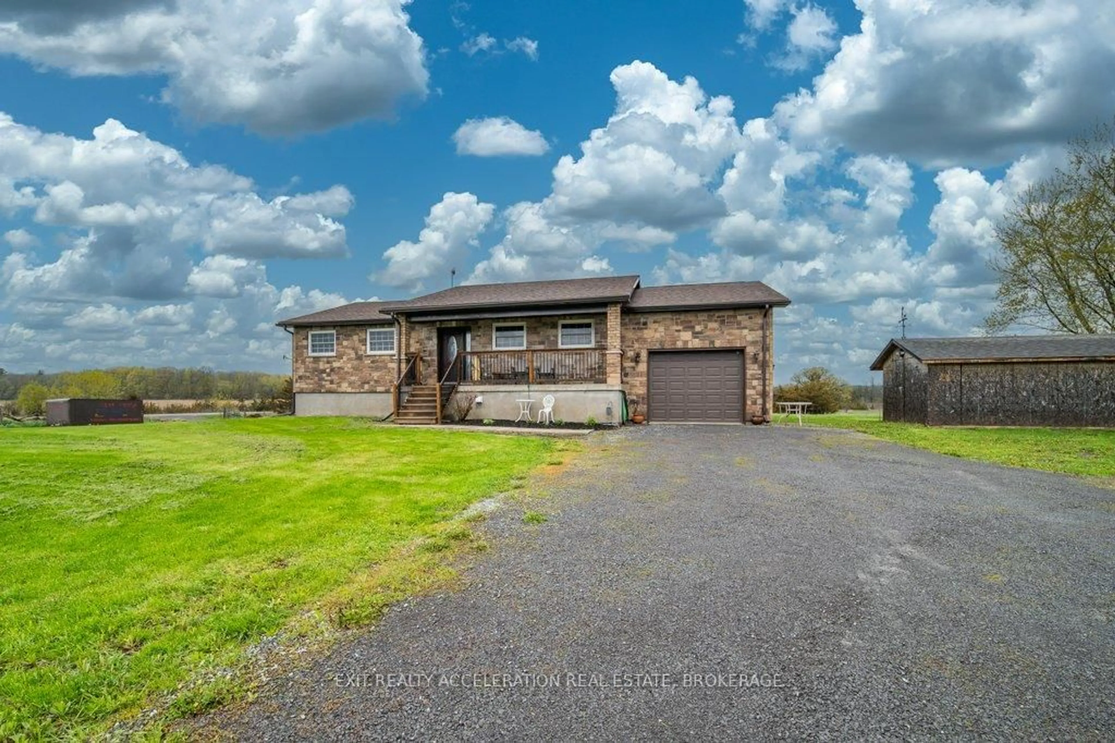 A pic from outside/outdoor area/front of a property/back of a property/a pic from drone, building for 4314 County Rd 8, Napanee Ontario K7R 3K7