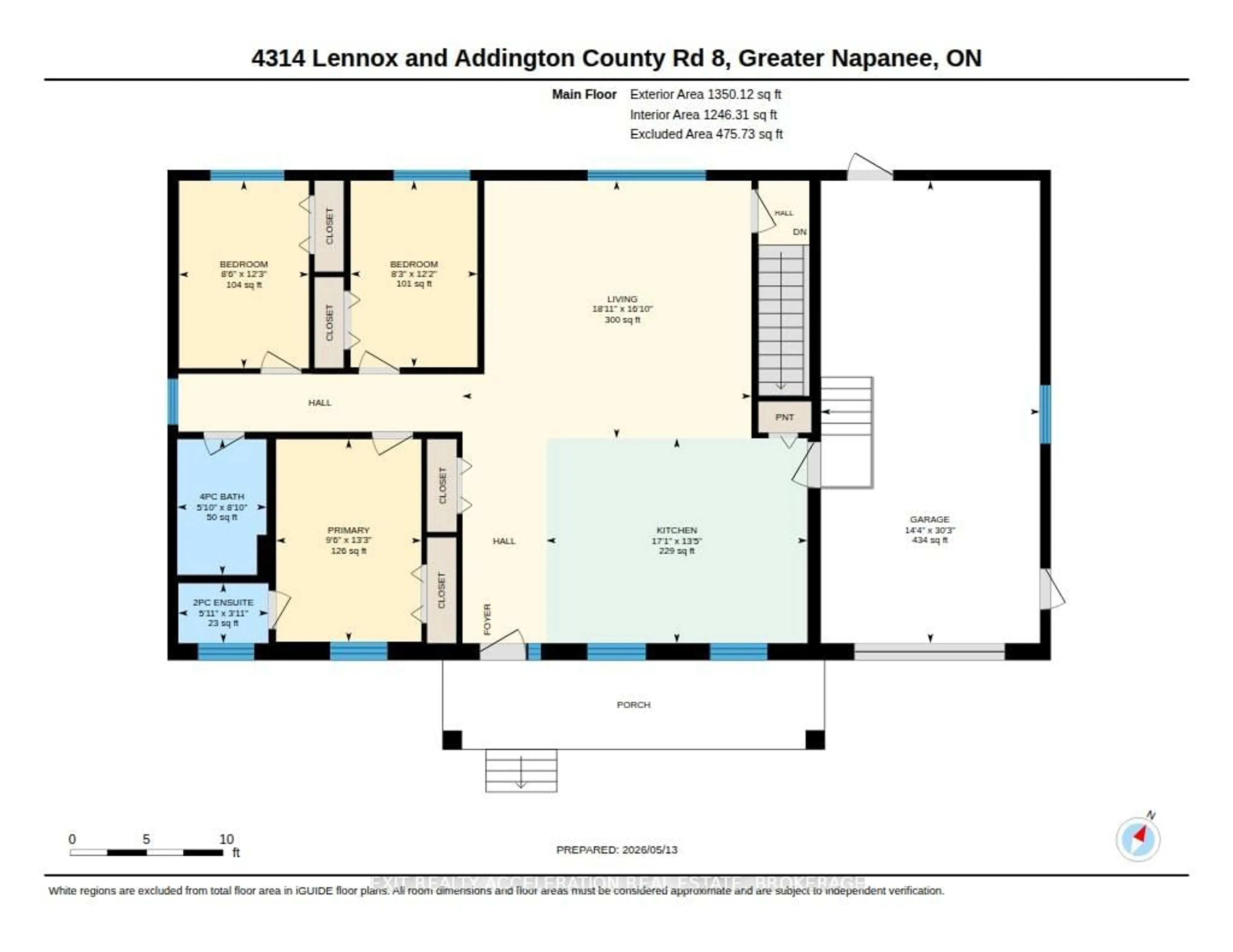 Floor plan for 4314 County Rd 8, Napanee Ontario K7R 3K7