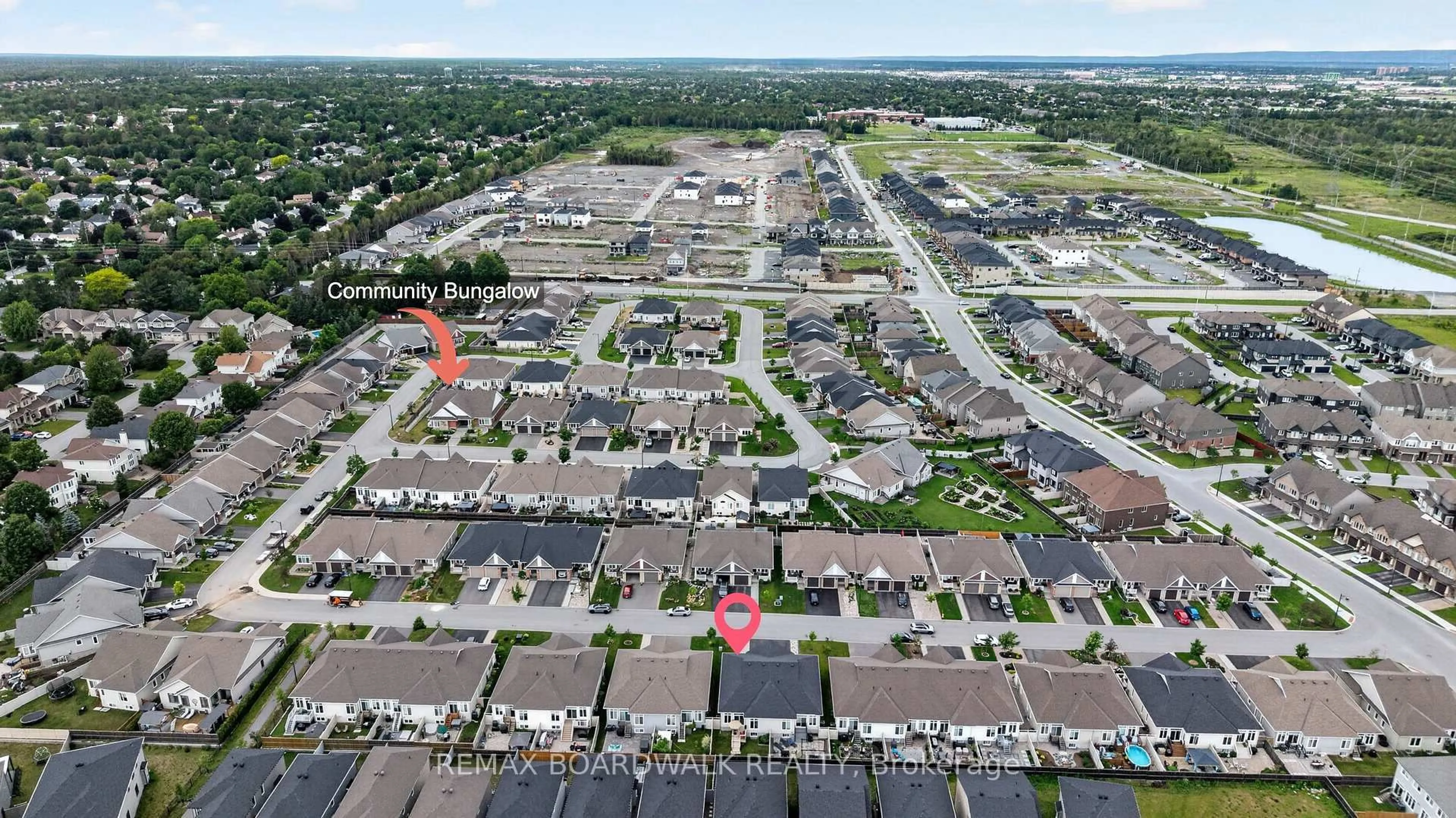 A pic from outside/outdoor area/front of a property/back of a property/a pic from drone, street for 224 Maygrass Way, Ottawa Ontario K2S 2K6