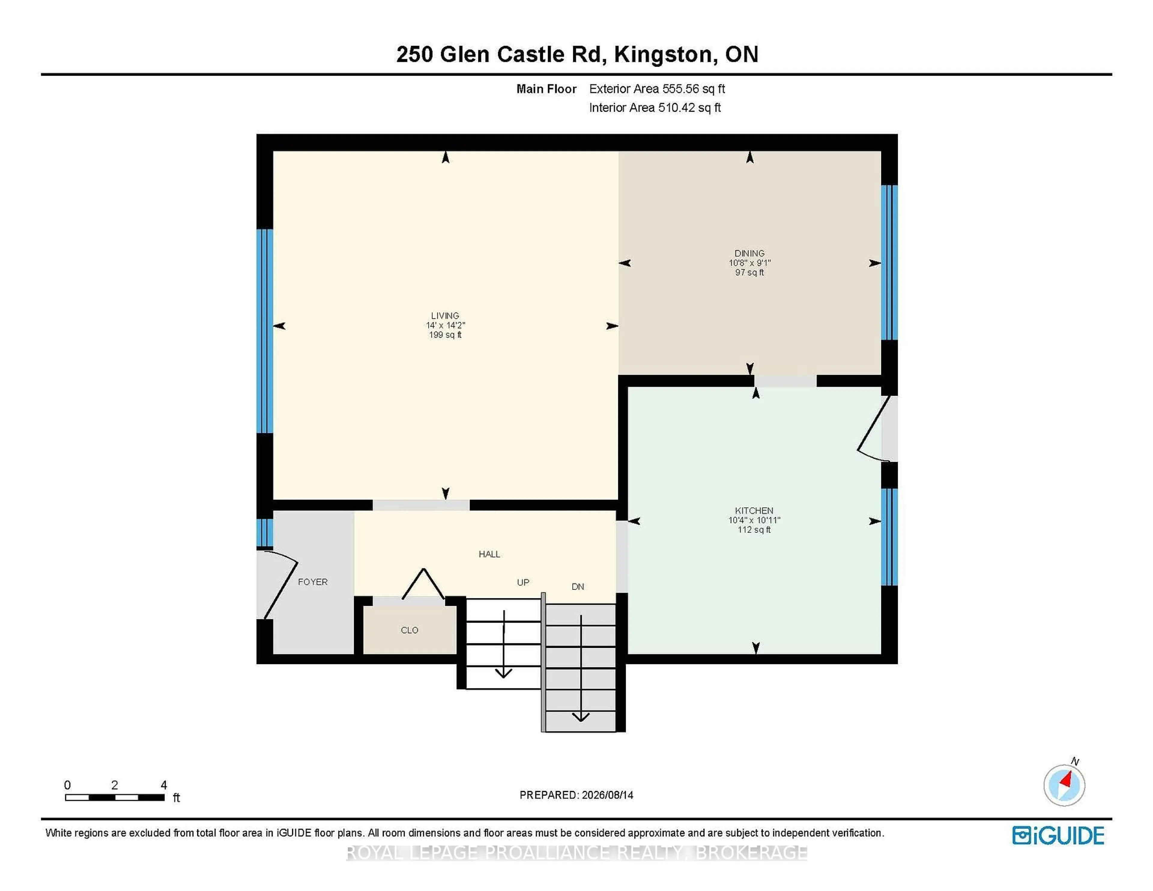 Floor plan for 250 Glen Castle Rd, Kingston Ontario K7M 4N8