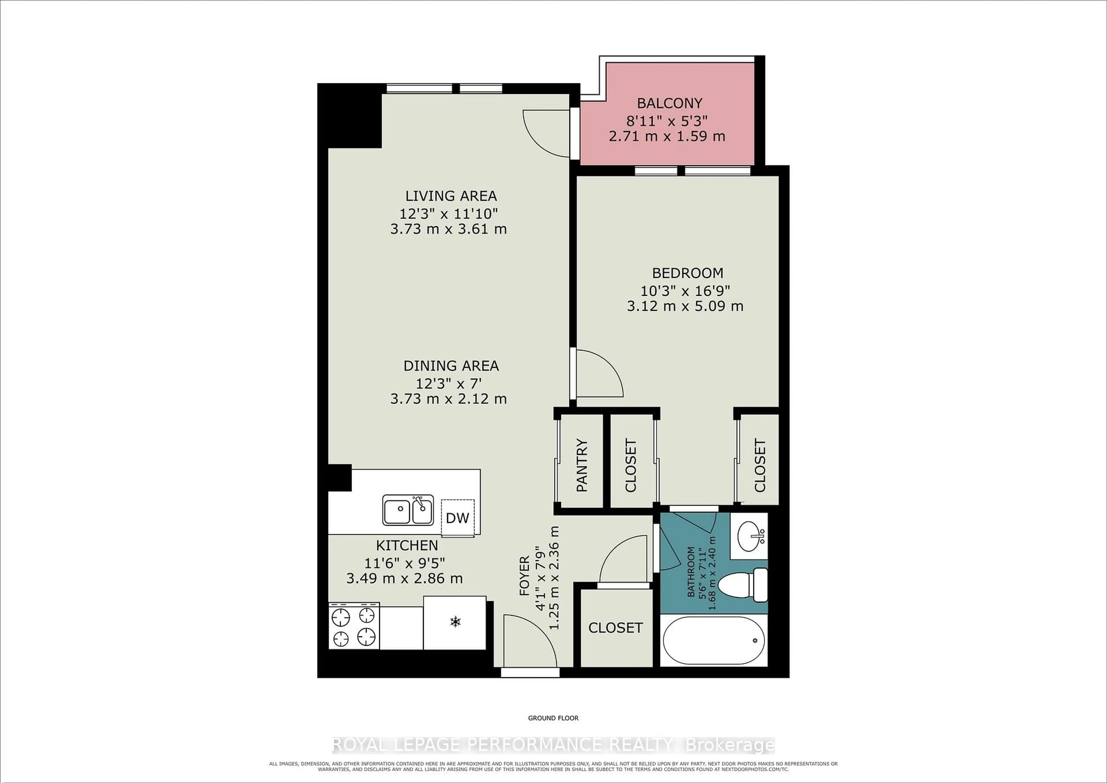 Floor plan for 118 Holmwood Ave #1008, Ottawa Ontario K1S 5J5