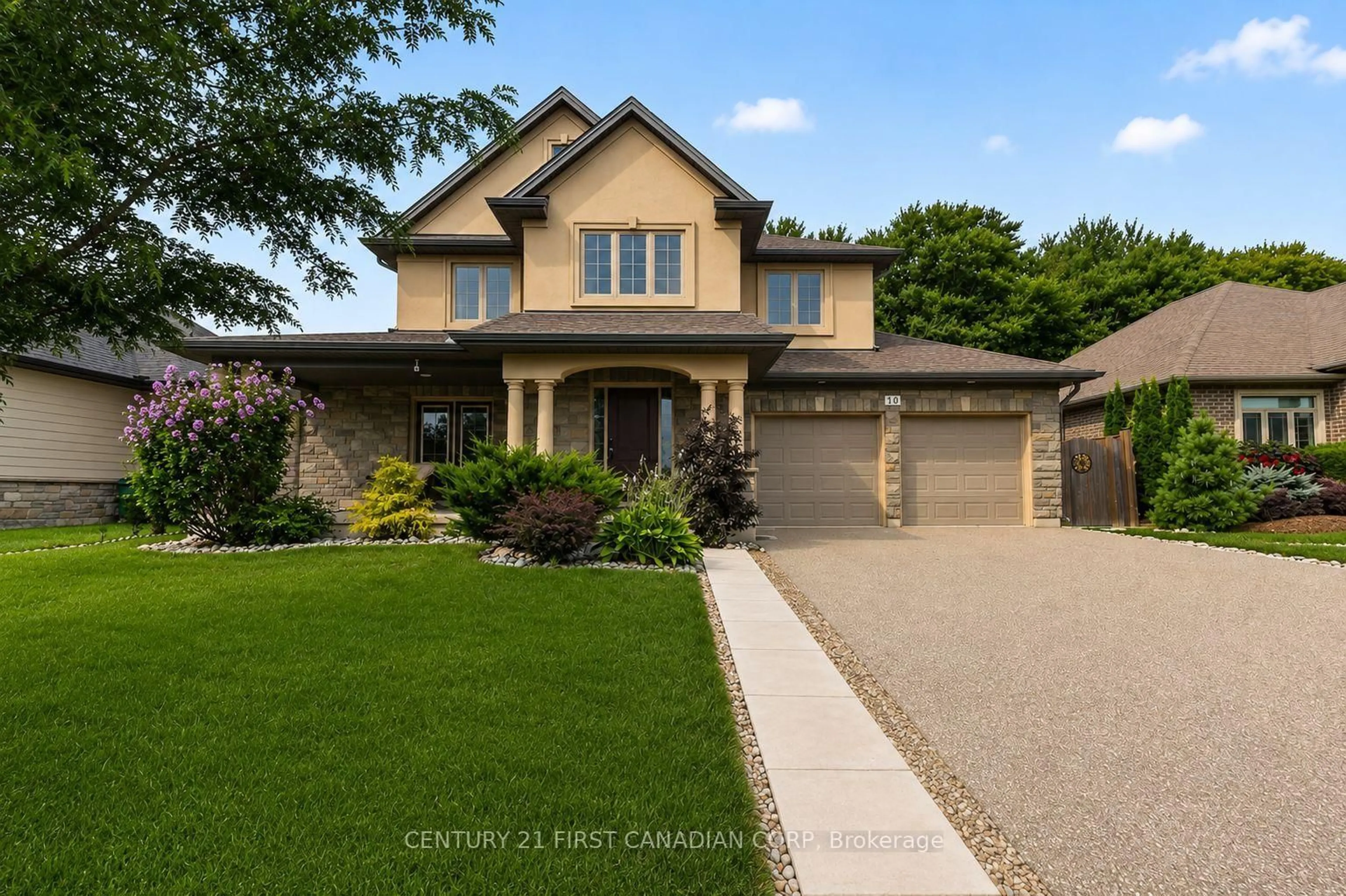 Home with brick exterior material, street for 10 Birchall Lane, St. Thomas Ontario N5R 0J1