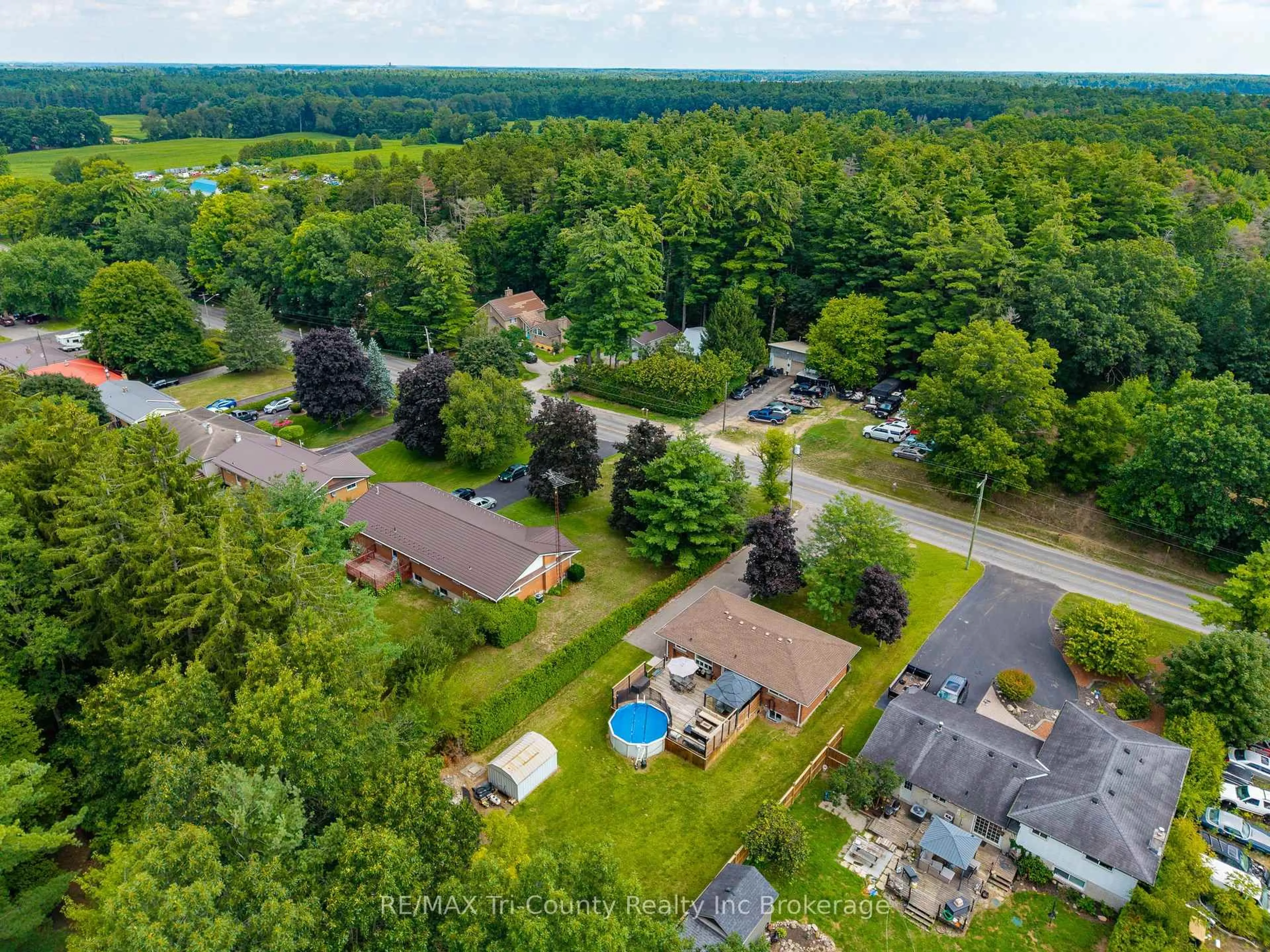 A pic from outside/outdoor area/front of a property/back of a property/a pic from drone, water/lake/river/ocean view for 1729 Charlottevile West Quarter Line, Norfolk Ontario N3Y 4J9