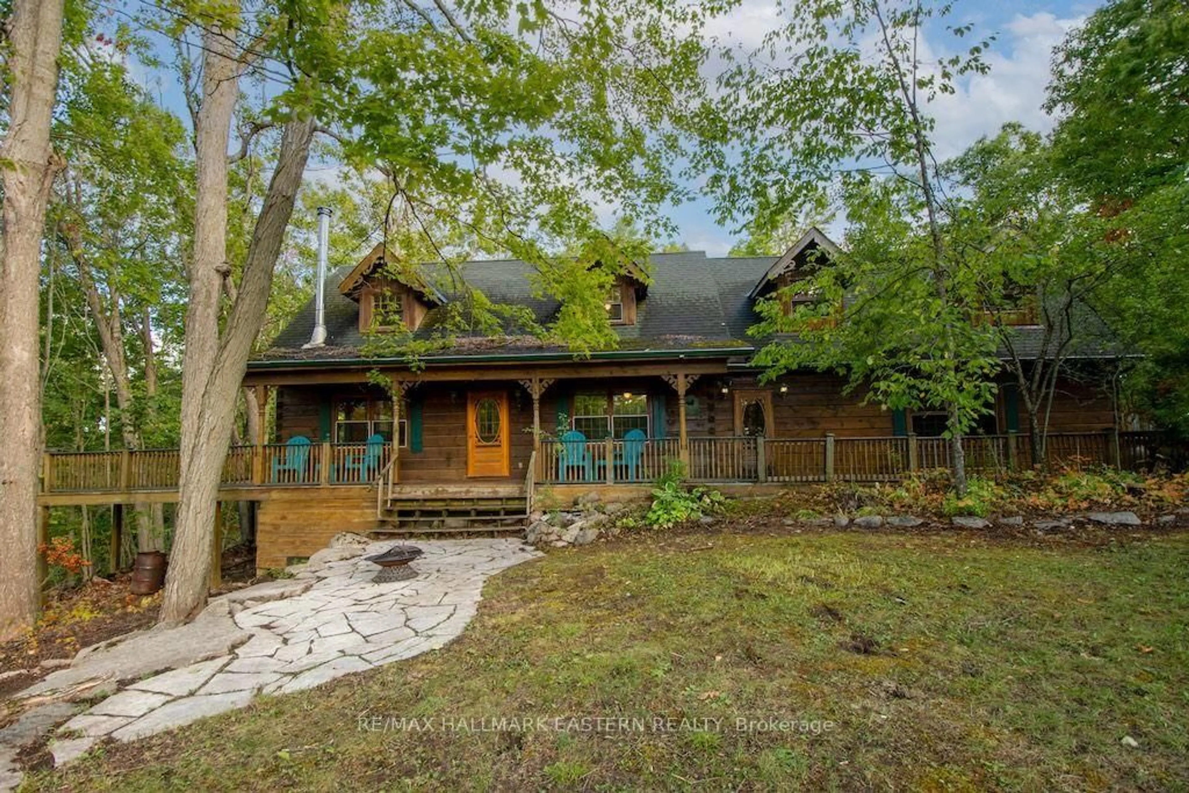 A pic from outside/outdoor area/front of a property/back of a property/a pic from drone, unknown for 22 Carolina Crt, Trent Lakes Ontario K9J 6X2