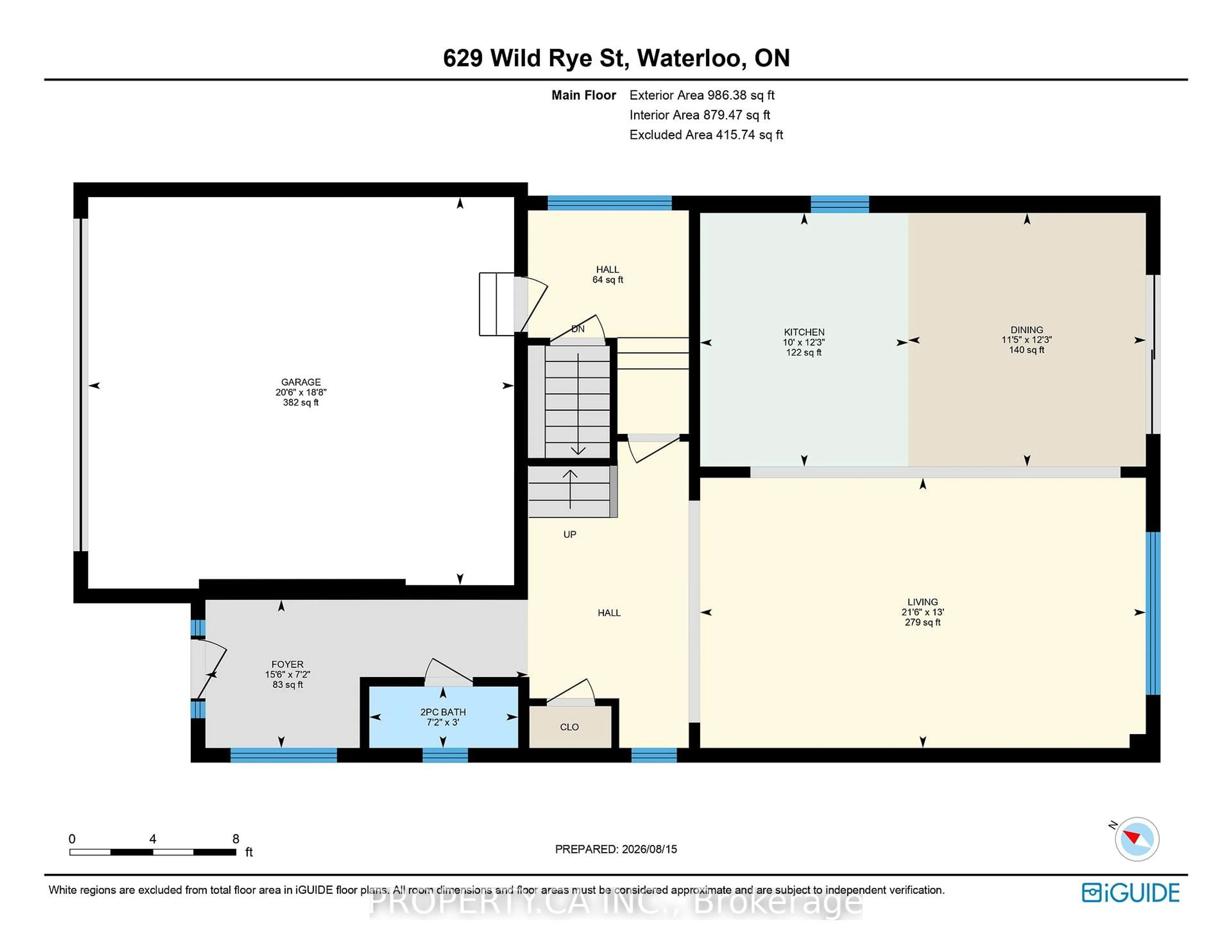 Floor plan for 629 Wild Rye St, Waterloo Ontario N2V 0E3
