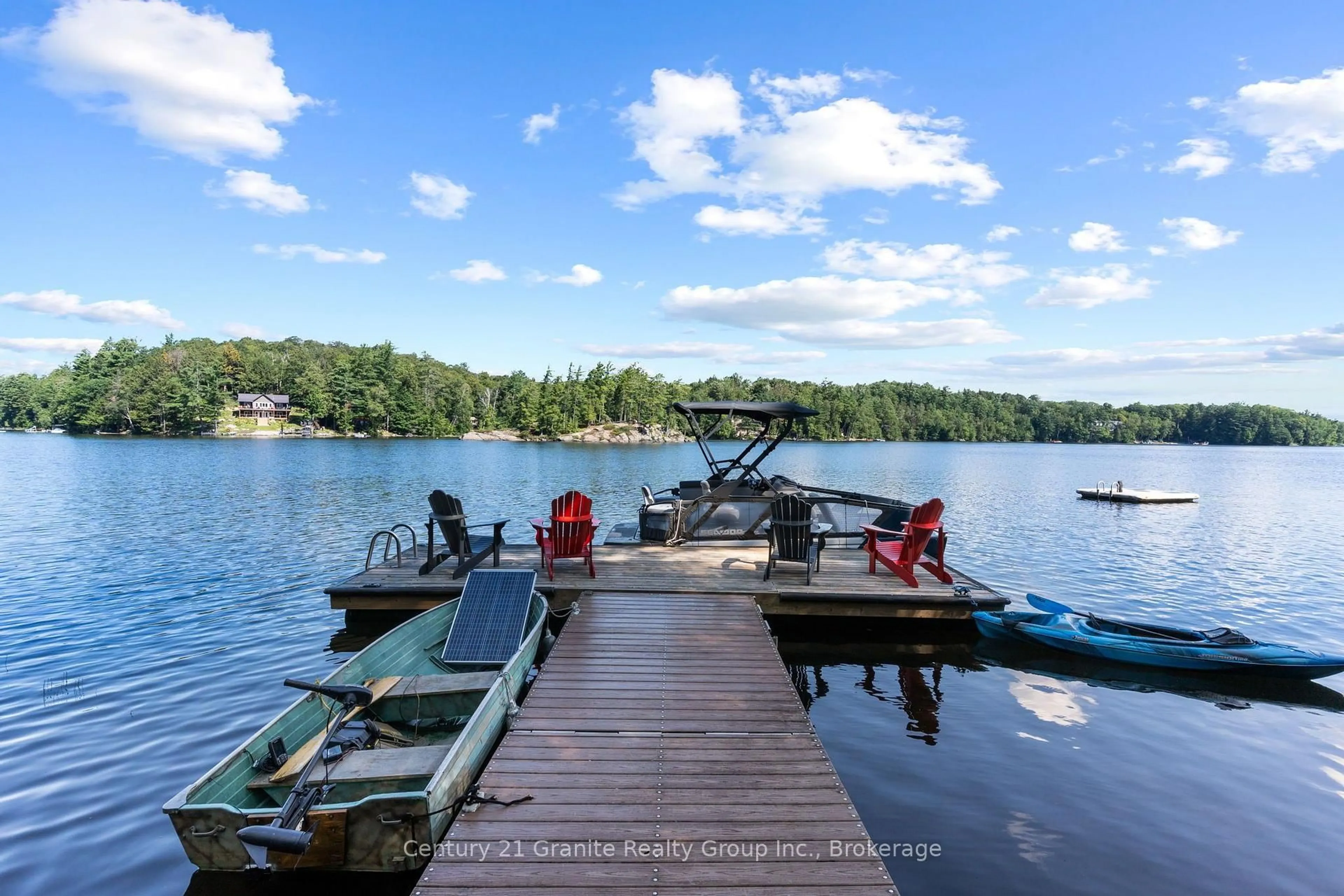 Patio, water/lake/river/ocean view for 1411 Tock Lane, Algonquin Highlands Ontario P0A 1E0