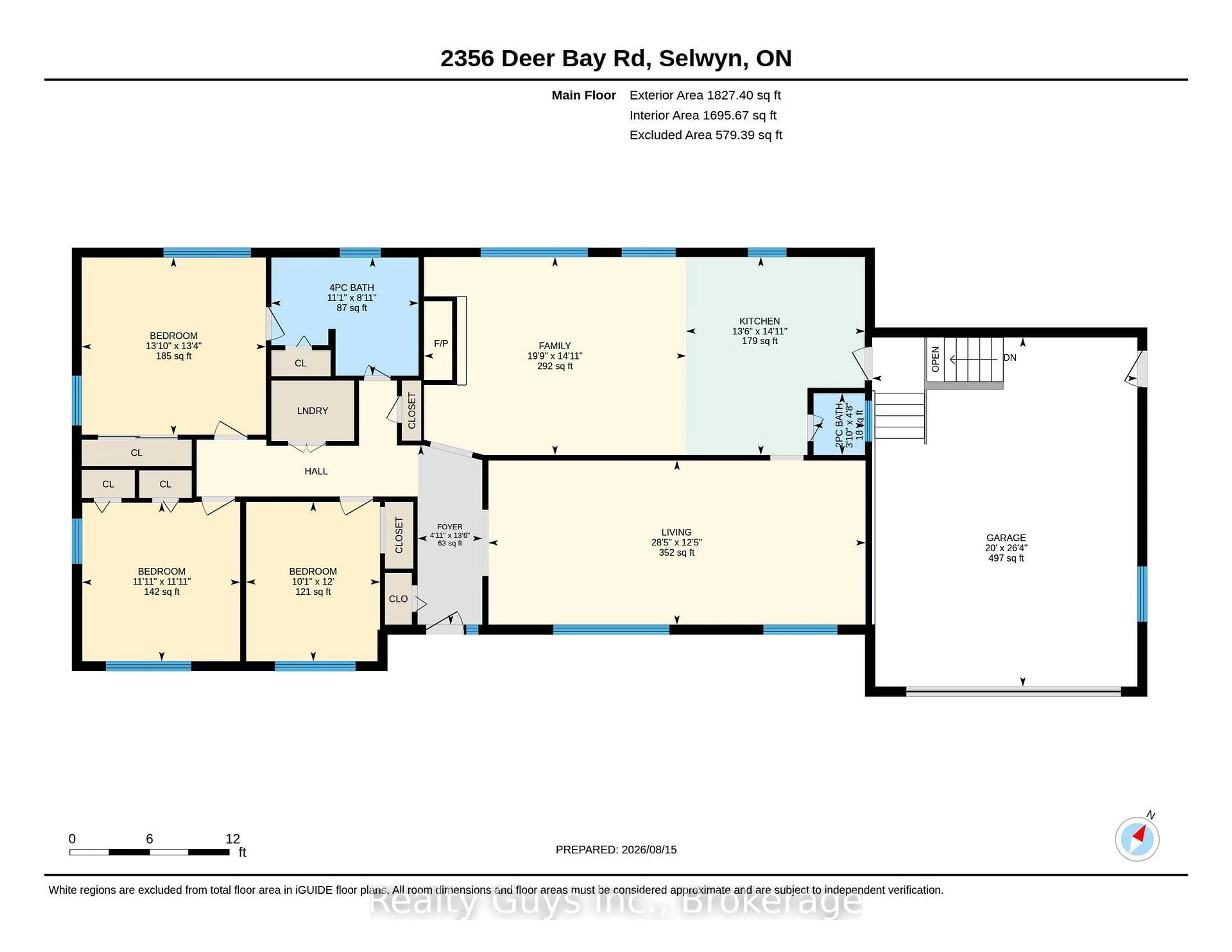 Floor plan for 2356 Deer Bay Rd, Selwyn Ontario K0L 2H0