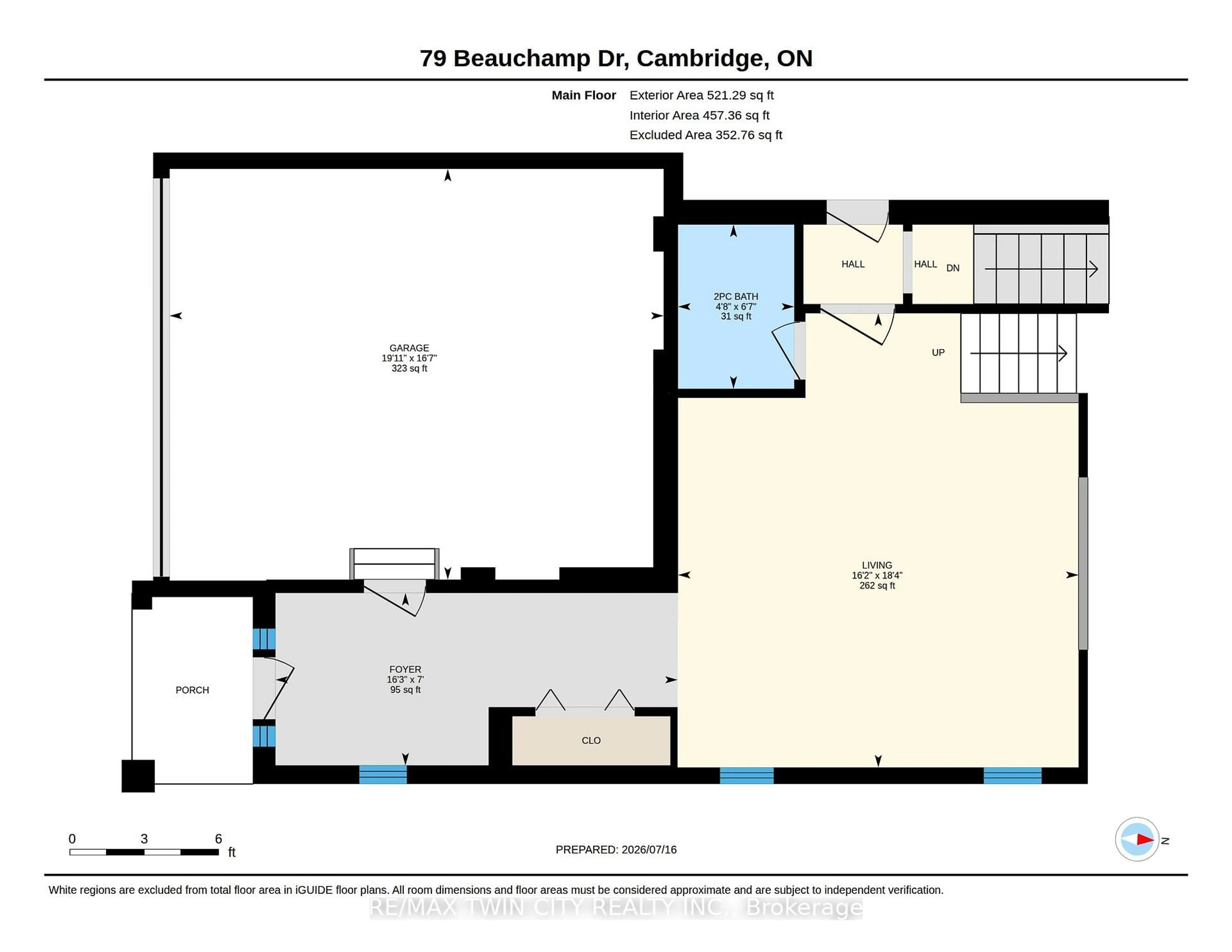 Floor plan for 79 Beauchamp Dr, Cambridge Ontario N1S 0B9