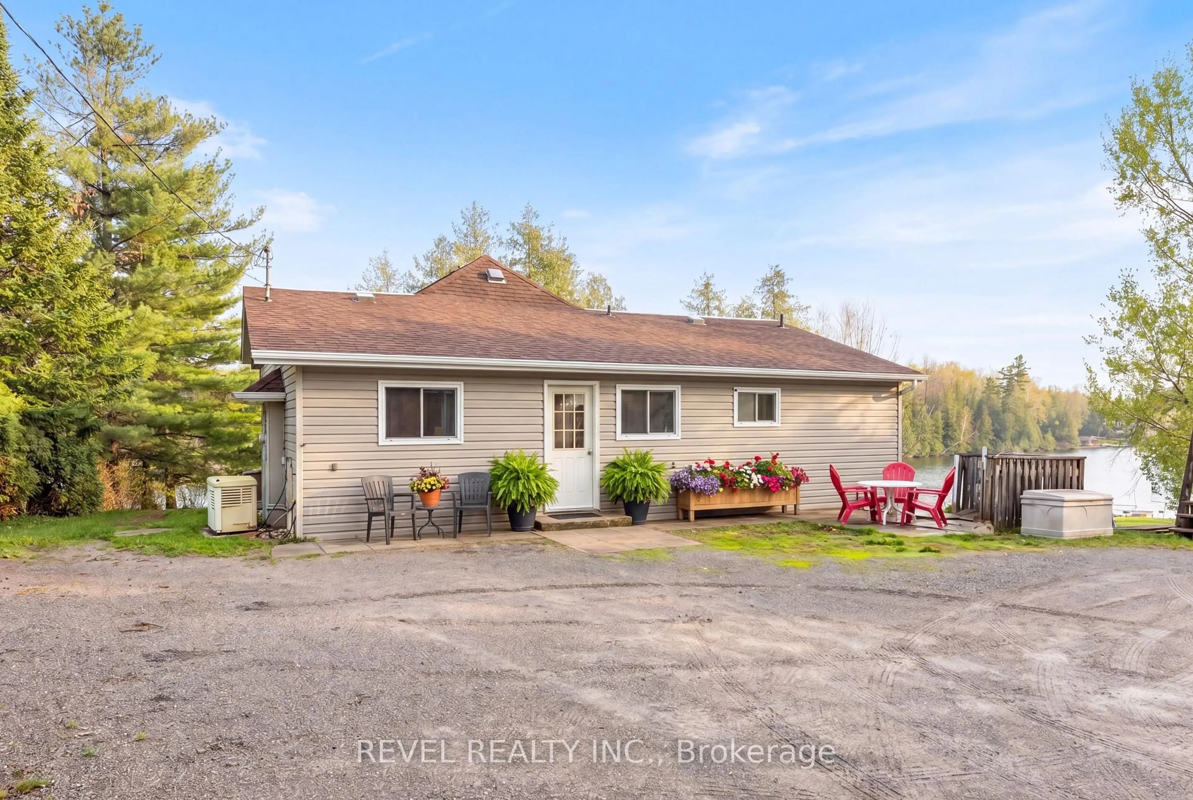 A pic from outside/outdoor area/front of a property/back of a property/a pic from drone, water/lake/river/ocean view for 106 Coldstream Rd, Kawartha Lakes Ontario K0M 1N0