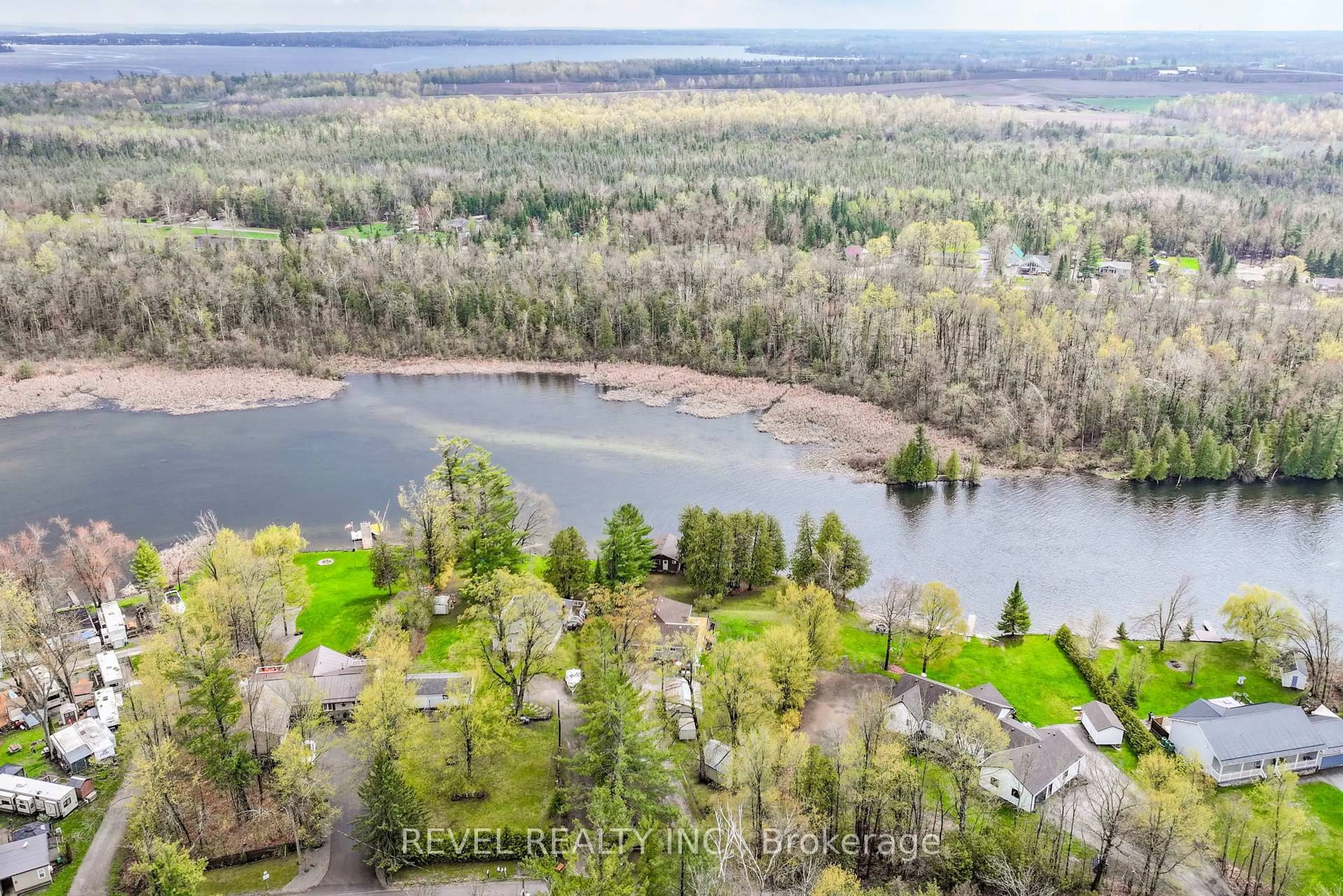 A pic from outside/outdoor area/front of a property/back of a property/a pic from drone, water/lake/river/ocean view for 106 Coldstream Rd, Kawartha Lakes Ontario K0M 1N0