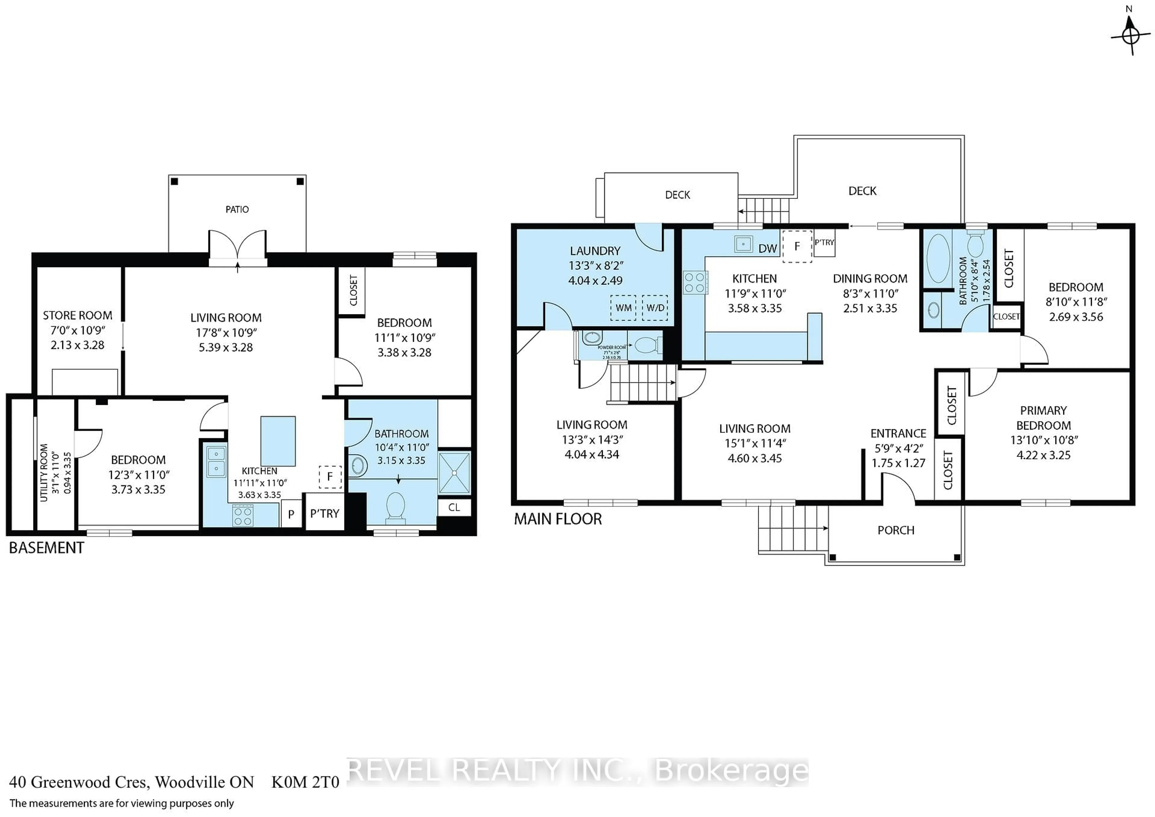 Floor plan for 40 Greenwood Cres, Kawartha Lakes Ontario K0M 2T0