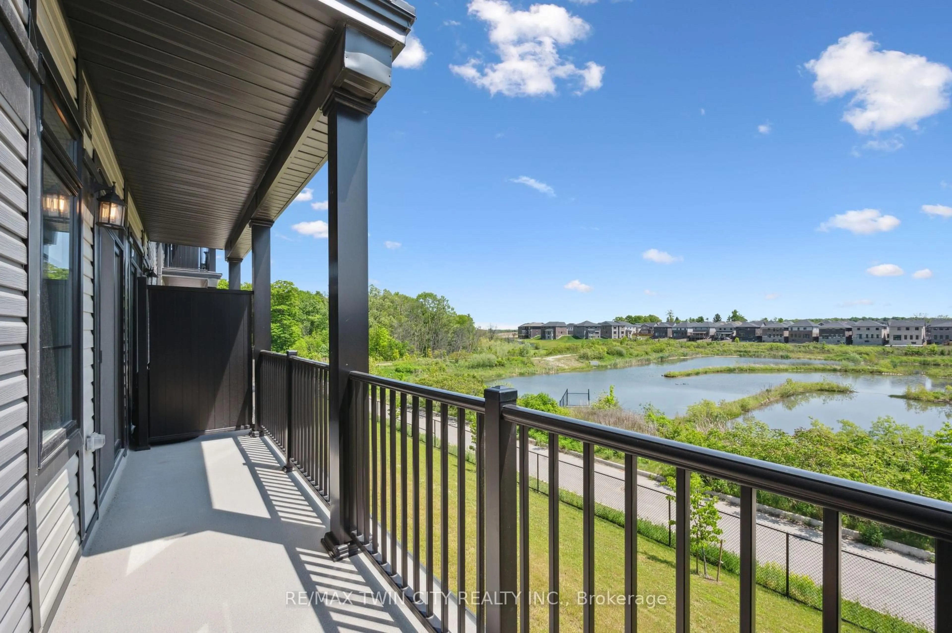 Balcony in the apartment, water/lake/river/ocean view for 22 Lomond Lane, Kitchener Ontario N2R 0T6
