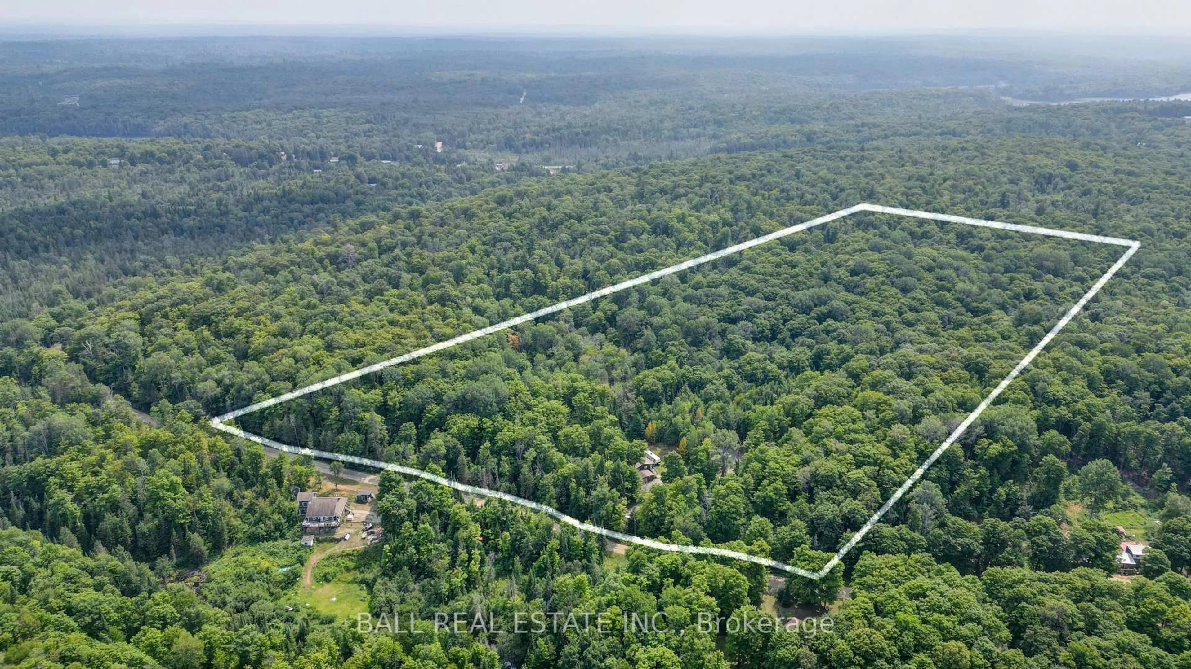 A pic from outside/outdoor area/front of a property/back of a property/a pic from drone, forest/trees view for 2884 Old Hastings Rd, Coe Hill Ontario K0L 1P0