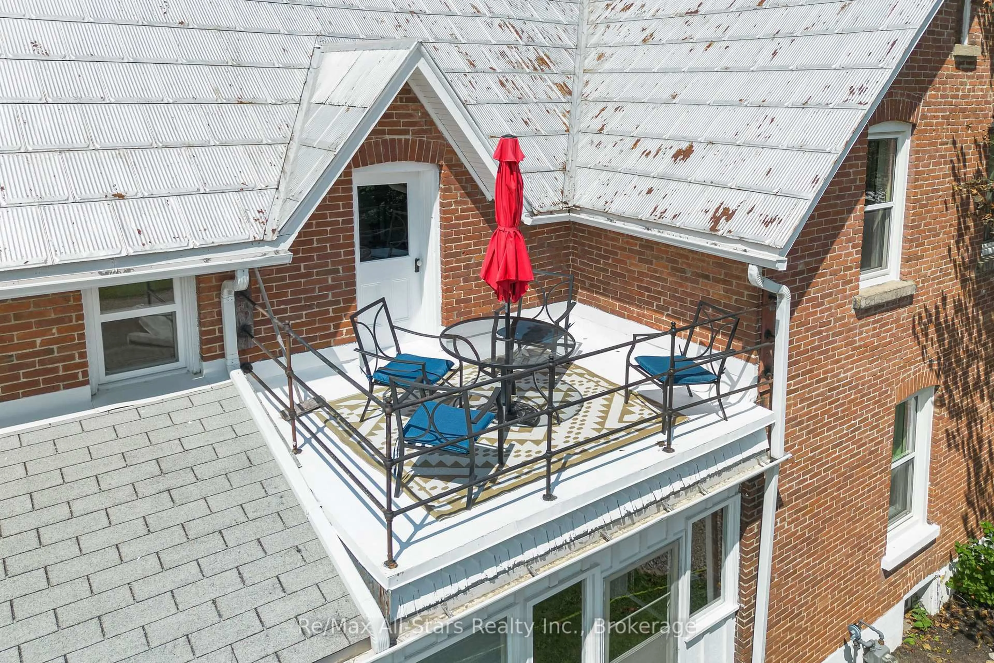 Patio, city buildings view from balcony for 21 Francis St, Kawartha Lakes Ontario K0M 1N0