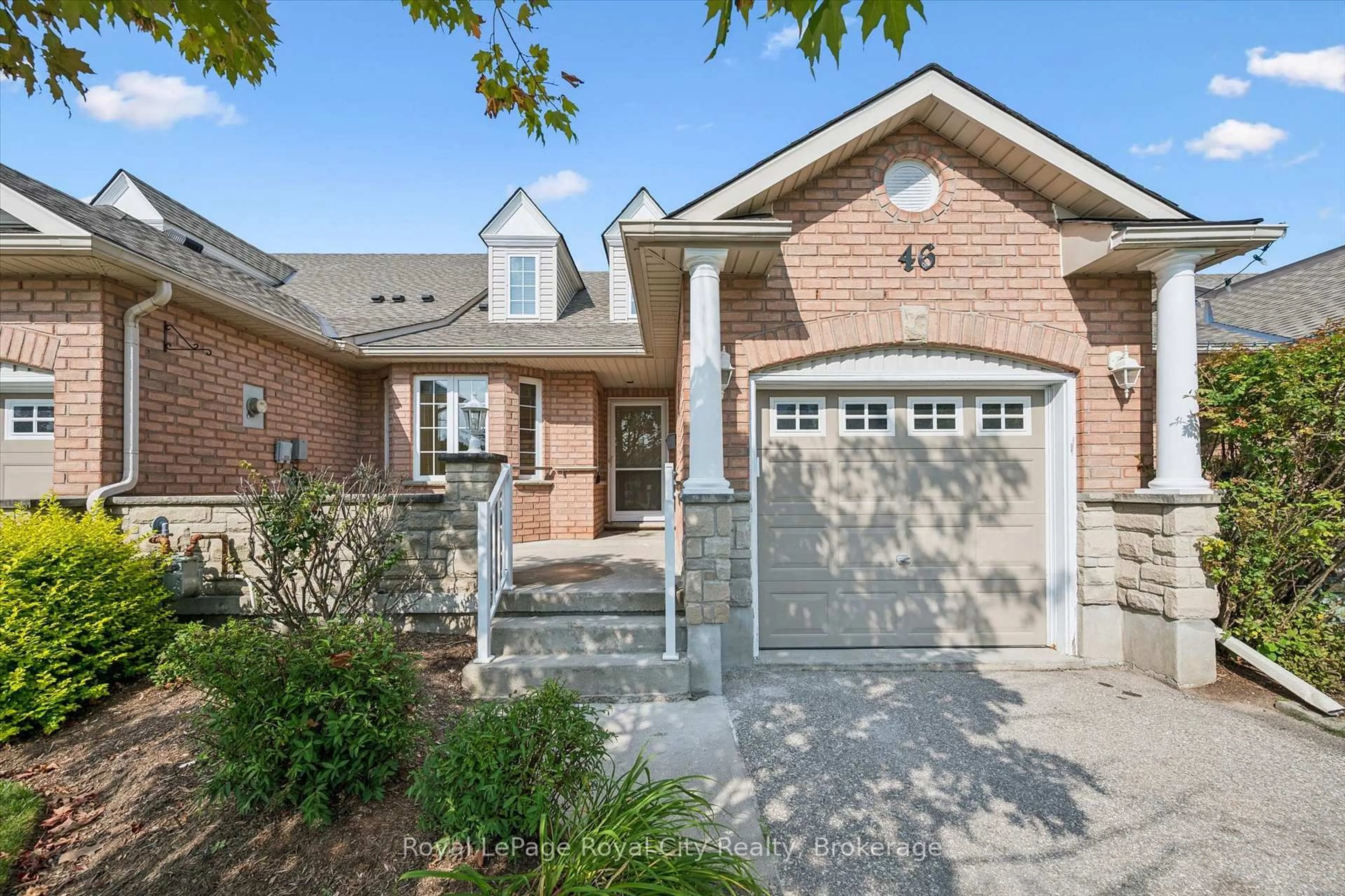 Home with brick exterior material, street for 46 Terraview Cres, Guelph Ontario N1G 5E9
