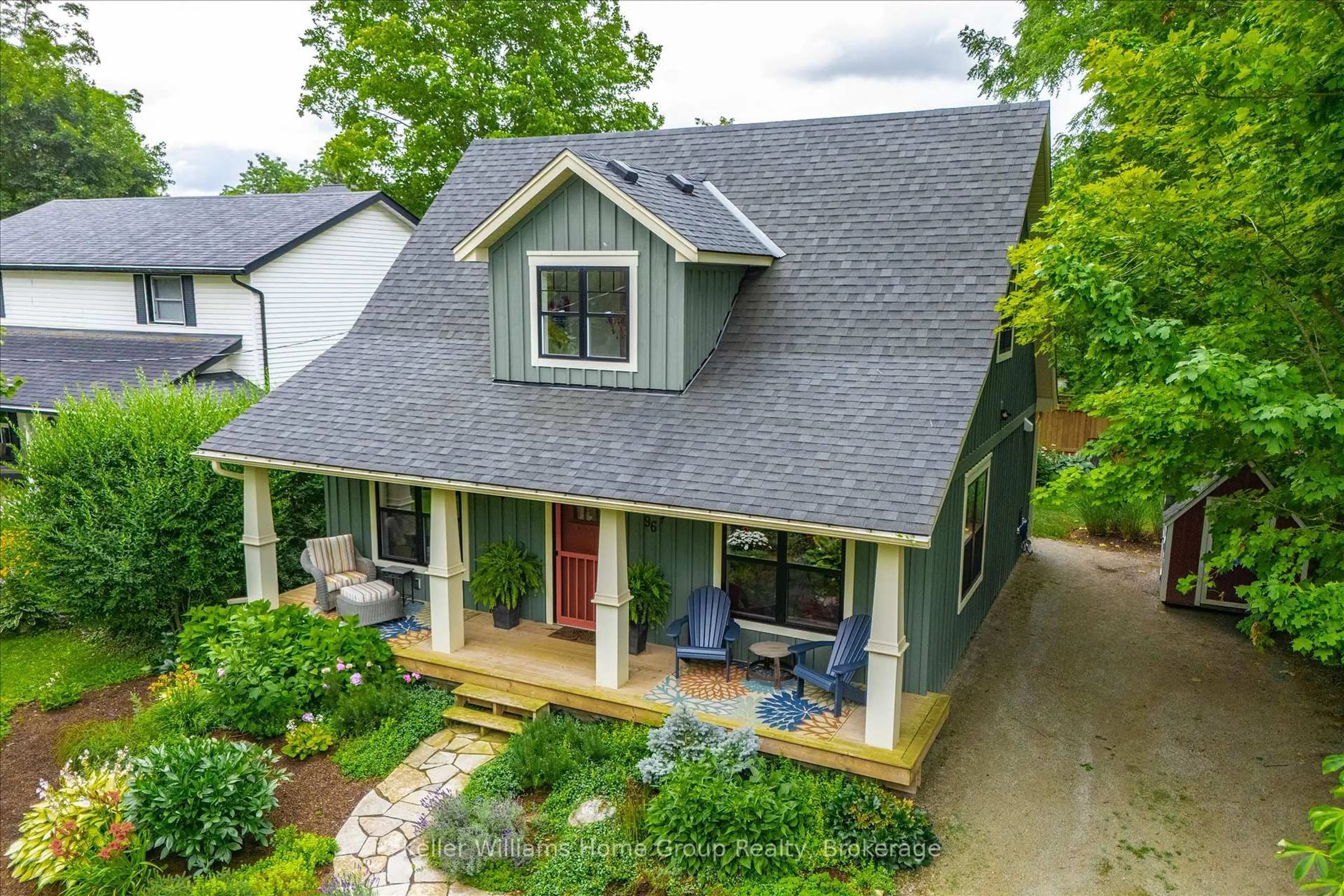 A pic from outside/outdoor area/front of a property/back of a property/a pic from drone, unknown for 96 James St, Centre Wellington Ontario N0B 1S0